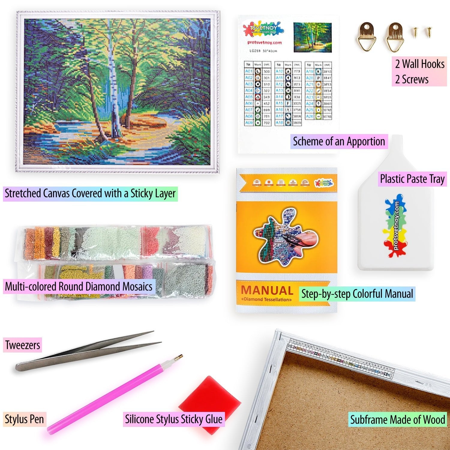 5D Diamond Painting 40x50 cm | Birches (LG259e) – Diamond painting | Varvikas.Shop