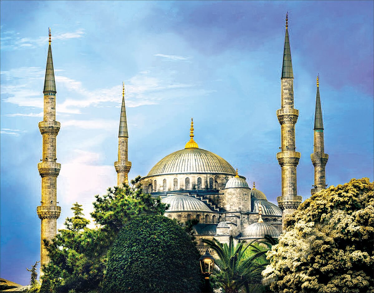 5D Diamond Painting 40x50 cm | Blue Mosque (LG211e) – Diamond painting | Varvikas.Shop