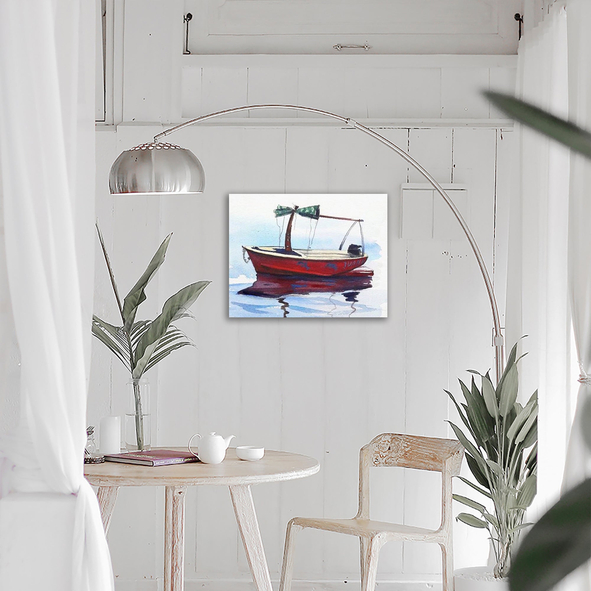 5D Diamond Painting 40x50 cm | Boat in Calm Waters (LG085e) – Diamond painting | Varvikas.Shop