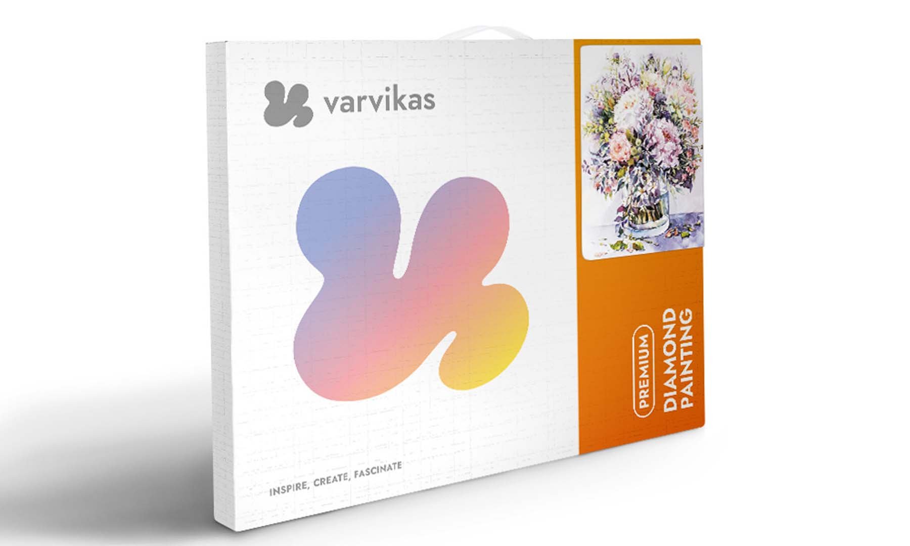 5D Diamond Painting 40x50 cm | Bouquet with peonies and herbs in lilac colors (LG026e) – Diamond painting | Varvikas.Shop