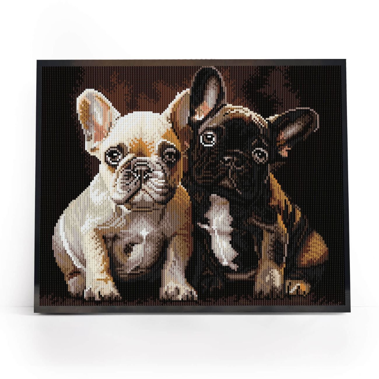 5D Diamond Painting 40x50 cm | Bulldog Buddies (LG375e) – Diamond painting | Varvikas.Shop