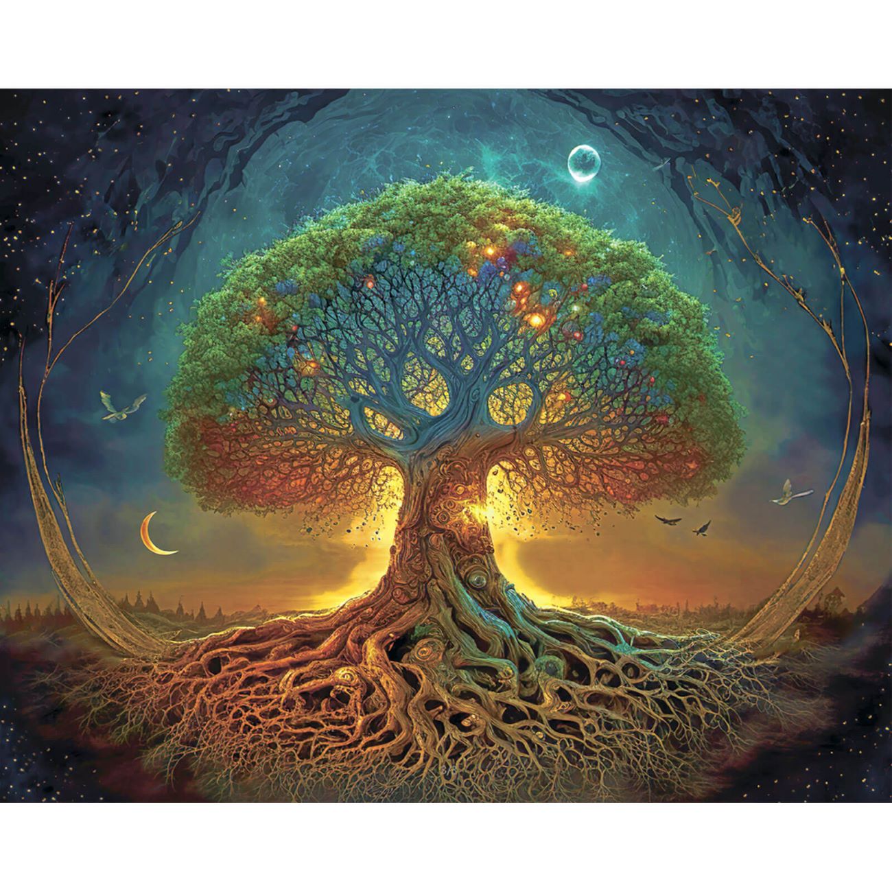 5D Diamond Painting 40x50 cm | Cosmic Roots (LG359e) – Diamond painting | Varvikas.Shop
