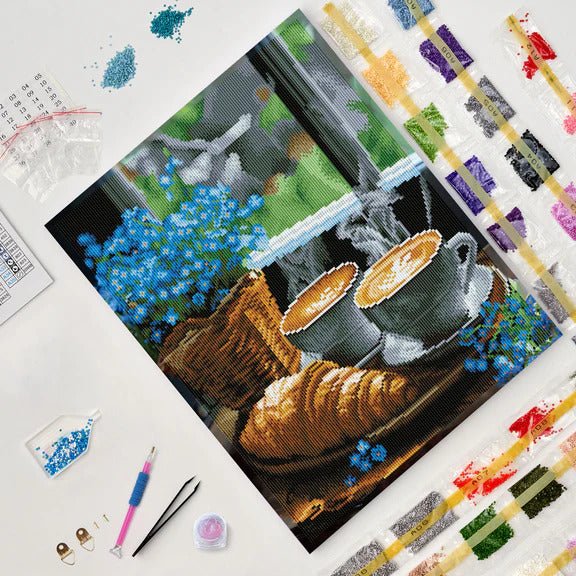 5D Diamond Painting 40x50 cm | Delightful morning (LG356e) – Diamond painting | Varvikas.Shop