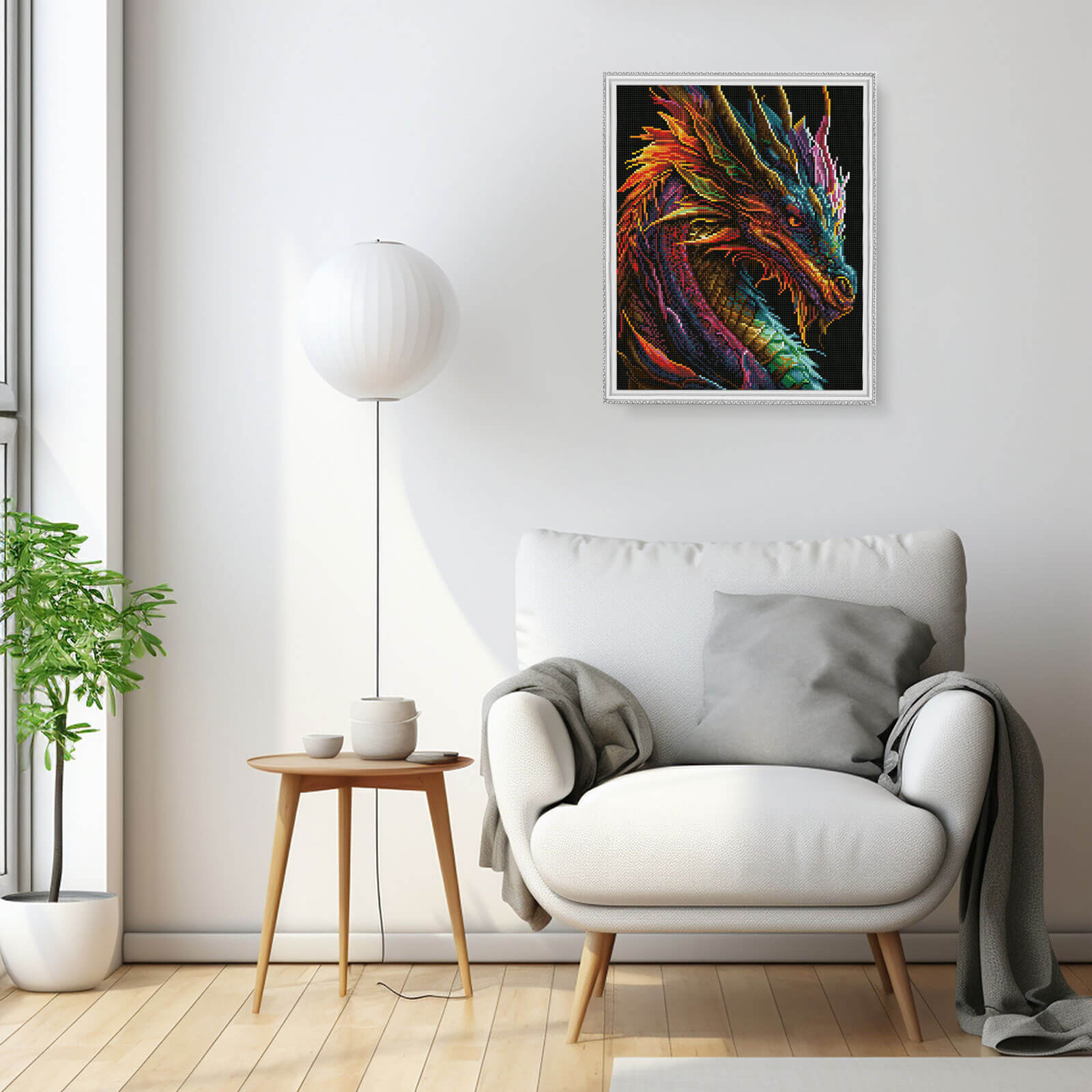 5D Diamond Painting 40x50 cm | Dragon figure (LG331e) – Diamond painting | Varvikas.Shop