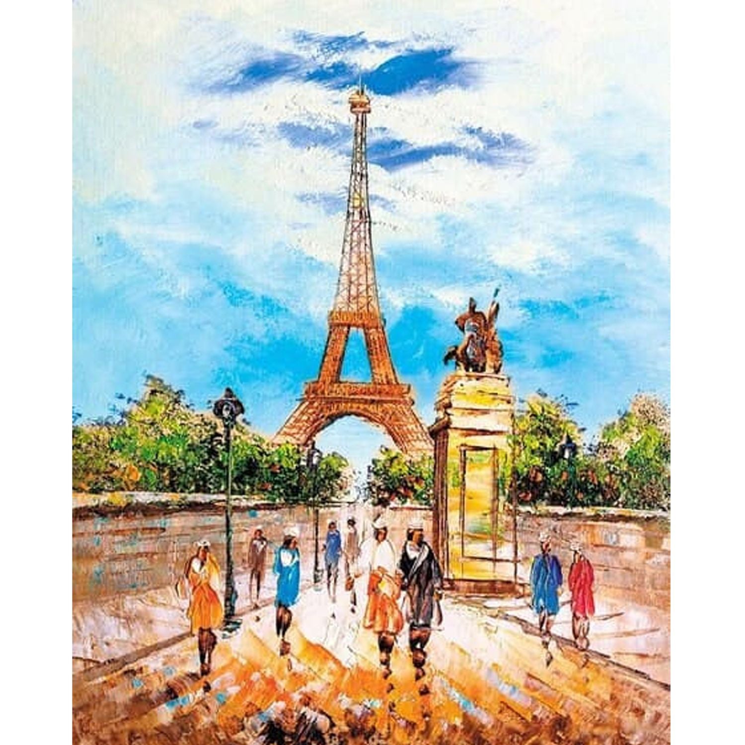 5D Diamond Painting 40x50 cm | Eiffel Tower (LG281e) – Diamond painting | Varvikas.Shop