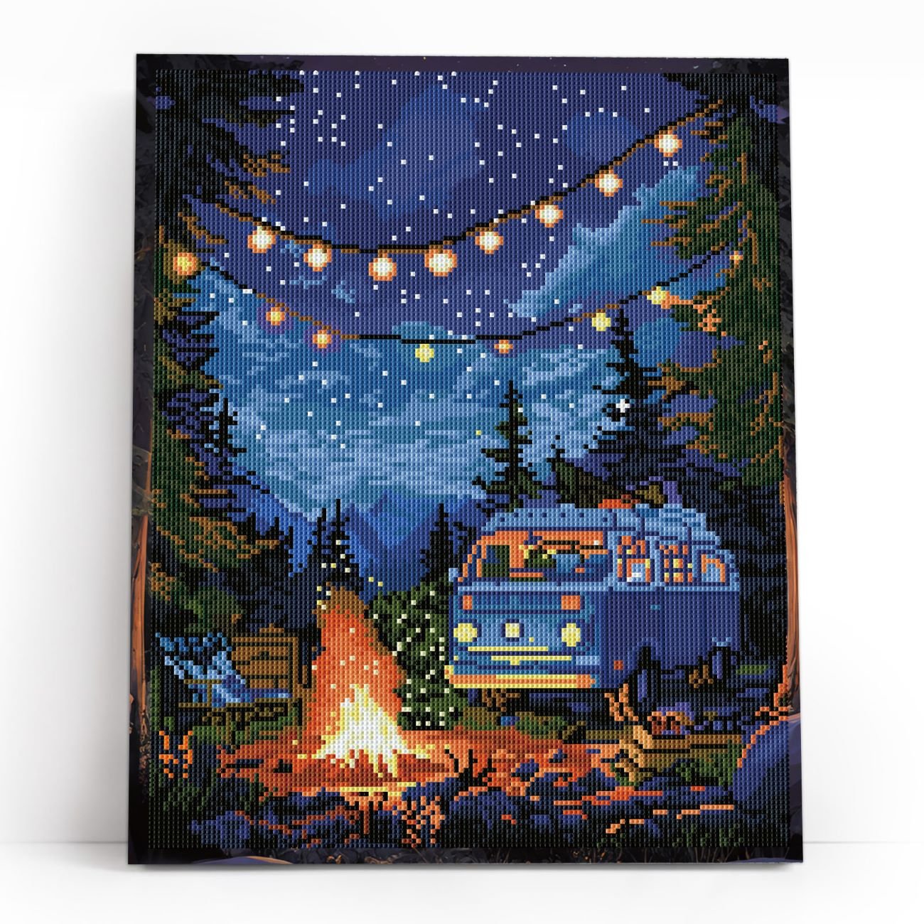 5D Diamond Painting 40x50 cm | Firelight and Starlight (LG364e) – Diamond painting | Varvikas.Shop