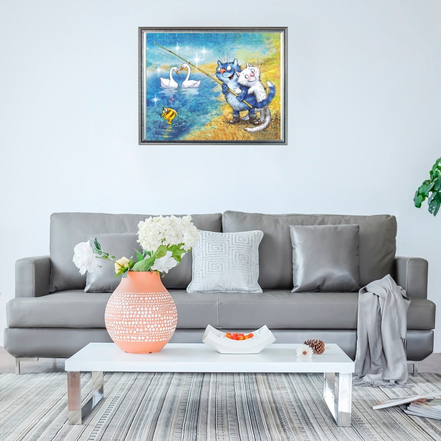 5D Diamond Painting 40x50 cm | Fishing Time (LG278e) – Diamond painting | Varvikas.Shop