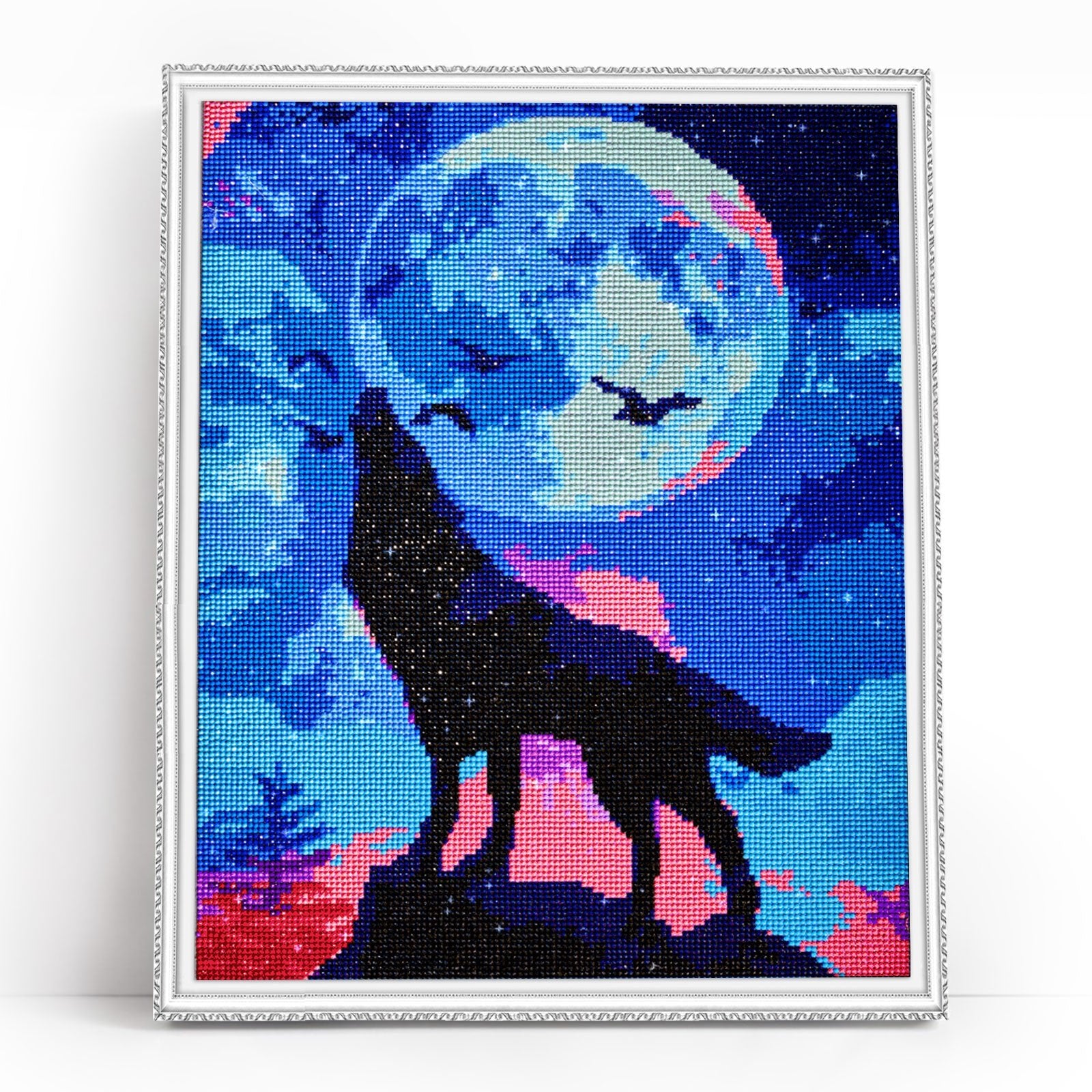 5D Diamond Painting 40x50 cm | Full moon (LG230e) – Diamond painting | Varvikas.Shop