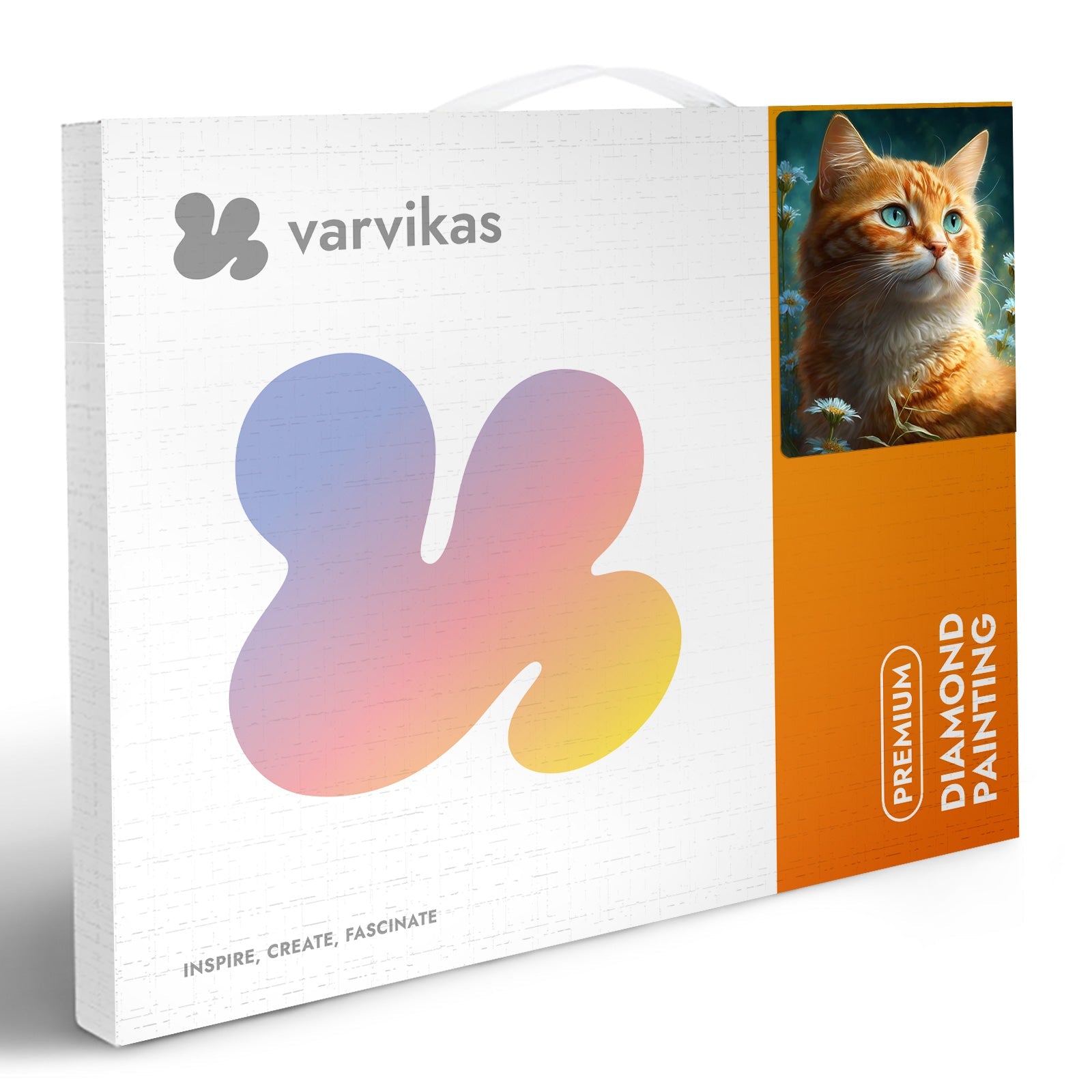 5D Diamond Painting 40x50 cm | Ginger cat (LG337e) – Diamond painting | Varvikas.Shop