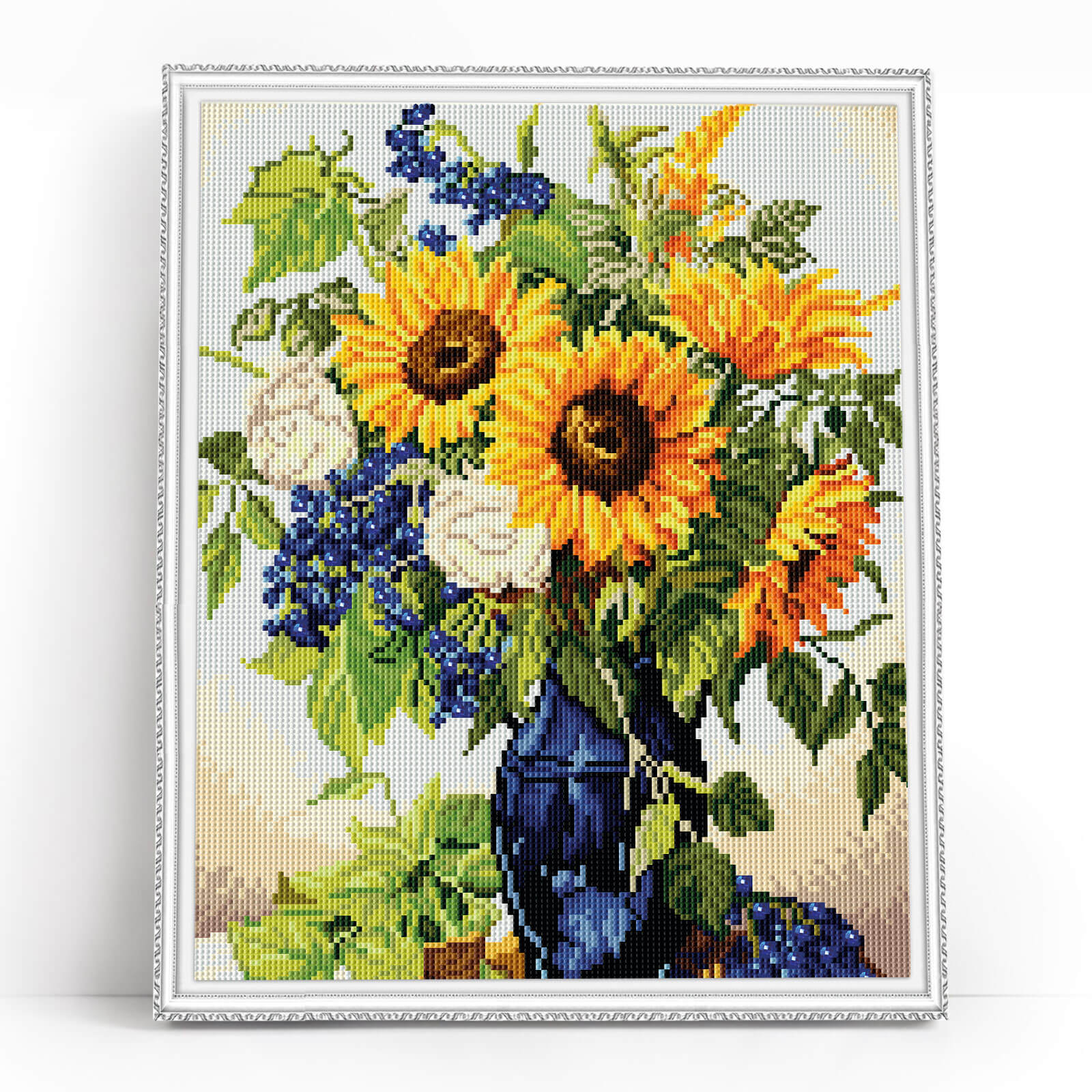 5D Diamond Painting 40x50 cm | Golden sunflowers bouquet (LG342e) – Diamond painting | Varvikas.Shop