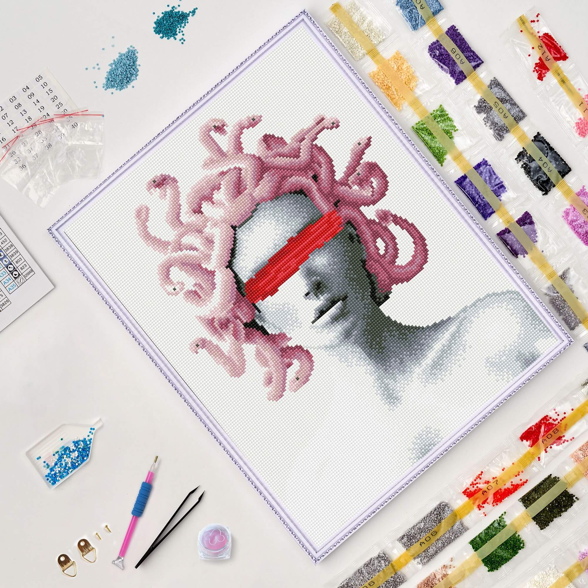 5D Diamond Painting 40x50 cm | Gorgon (LG233e) – Diamond painting | Varvikas.Shop