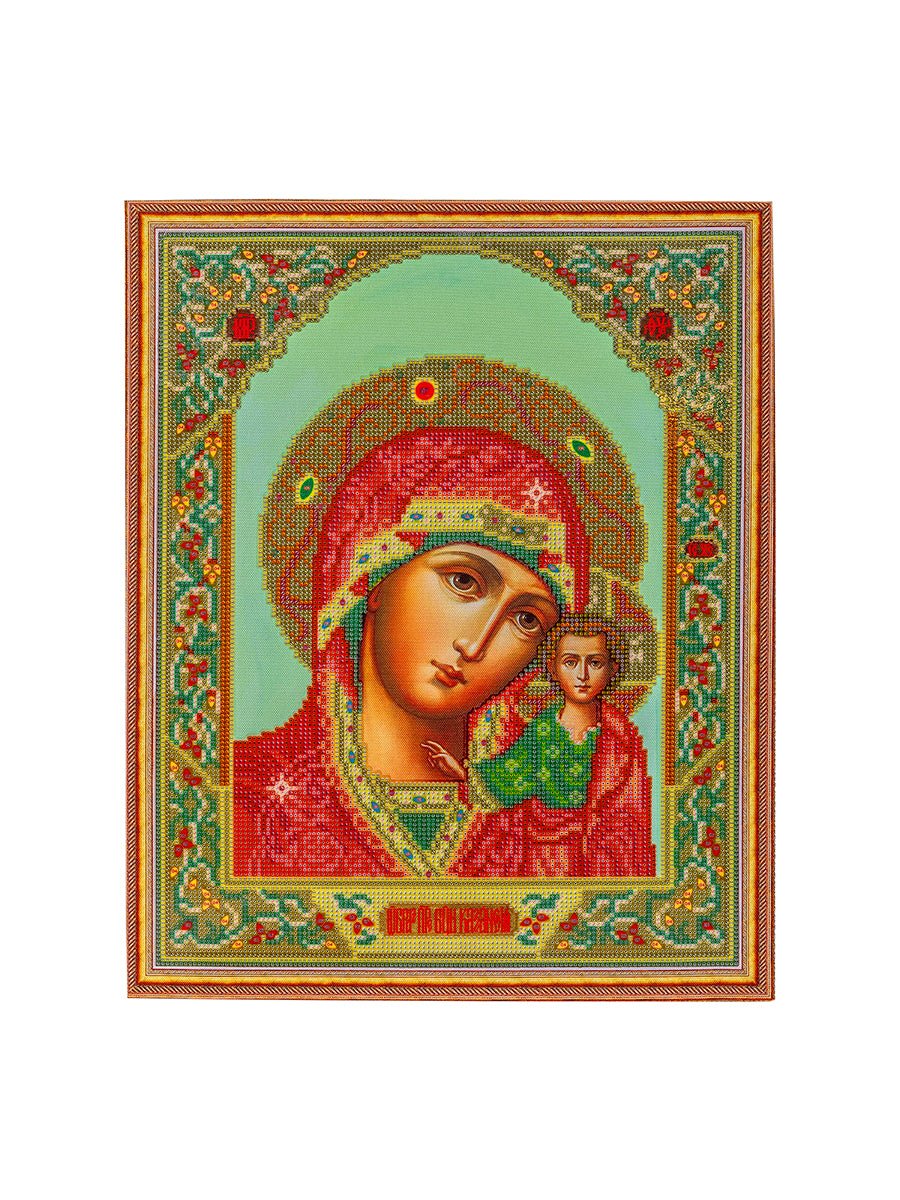 5D Diamond Painting 40x50 cm | Icon of Our Lady of Kazan (LGP022e) – Diamond painting | Varvikas.Shop