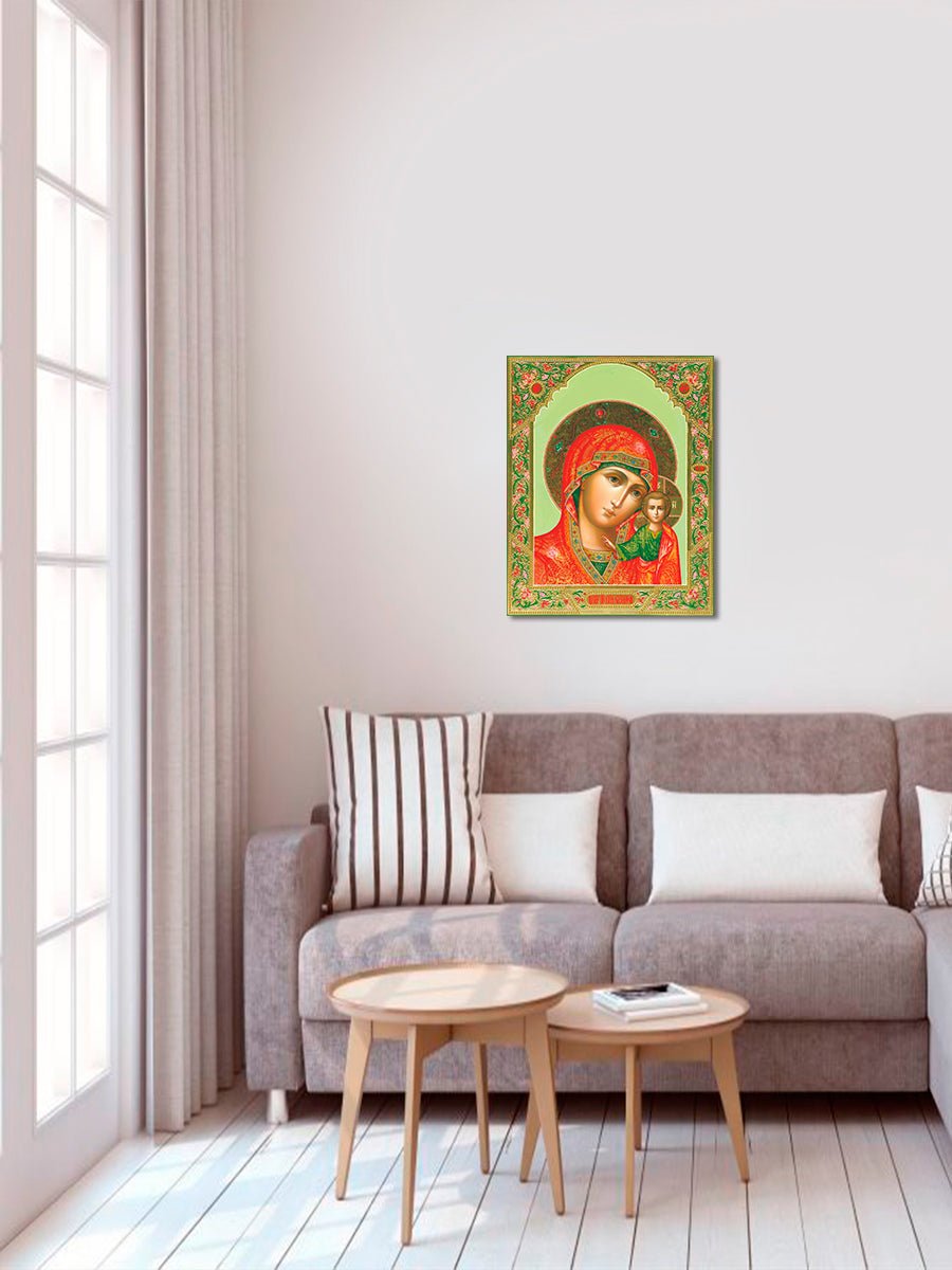 5D Diamond Painting 40x50 cm | Icon of Our Lady of Kazan (LGP022e) – Diamond painting | Varvikas.Shop