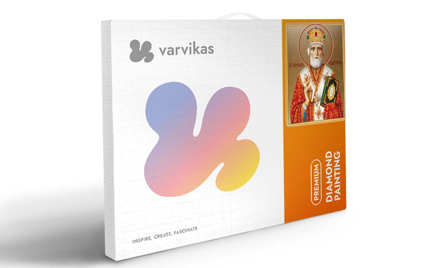 5D Diamond Painting 40x50 cm | Icon of Saint Nicholas (LGP024e) – Diamond painting | Varvikas.Shop