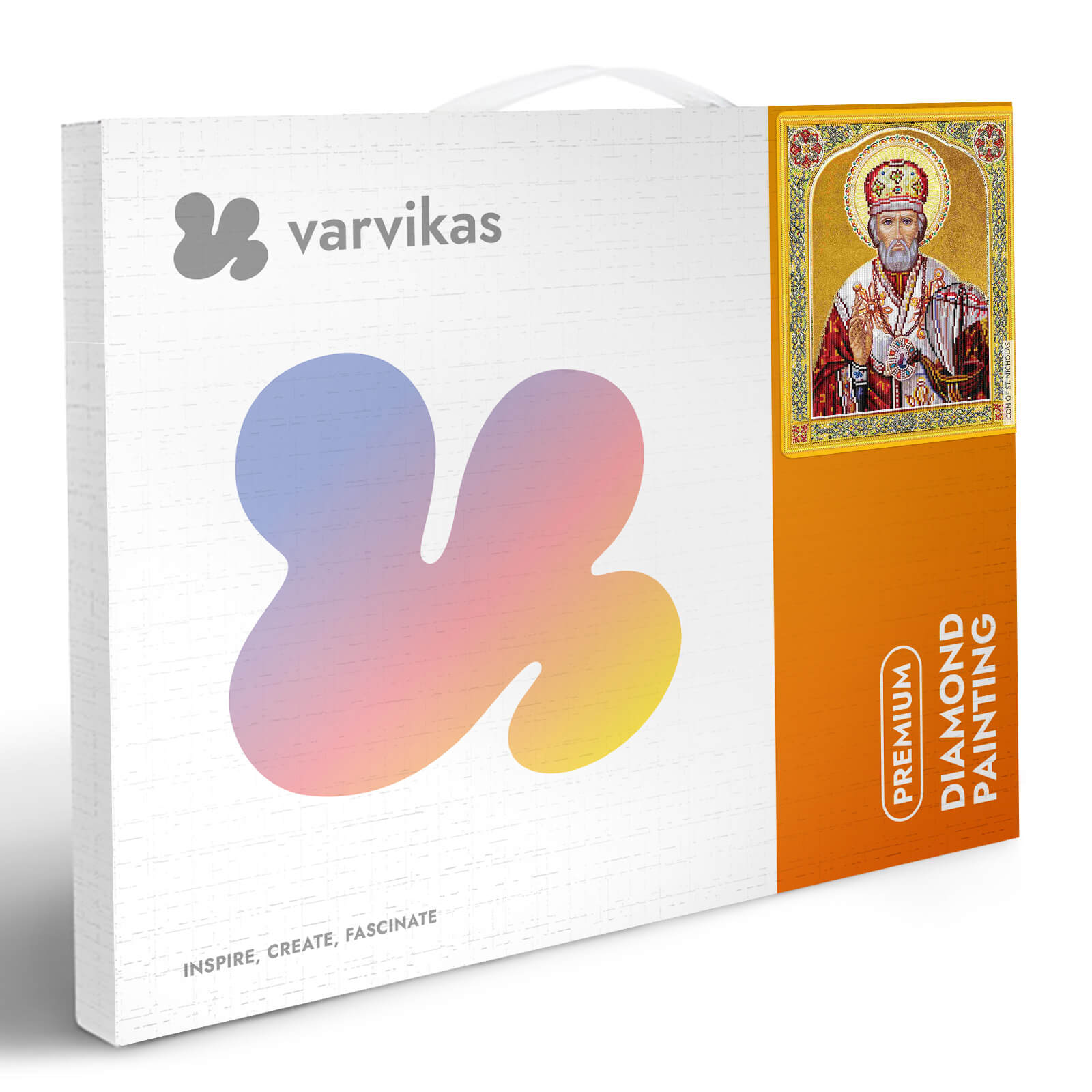 5D Diamond Painting 40x50 cm | Icon of St. Nicholas (LGPS003e) – Diamond painting | Varvikas.Shop