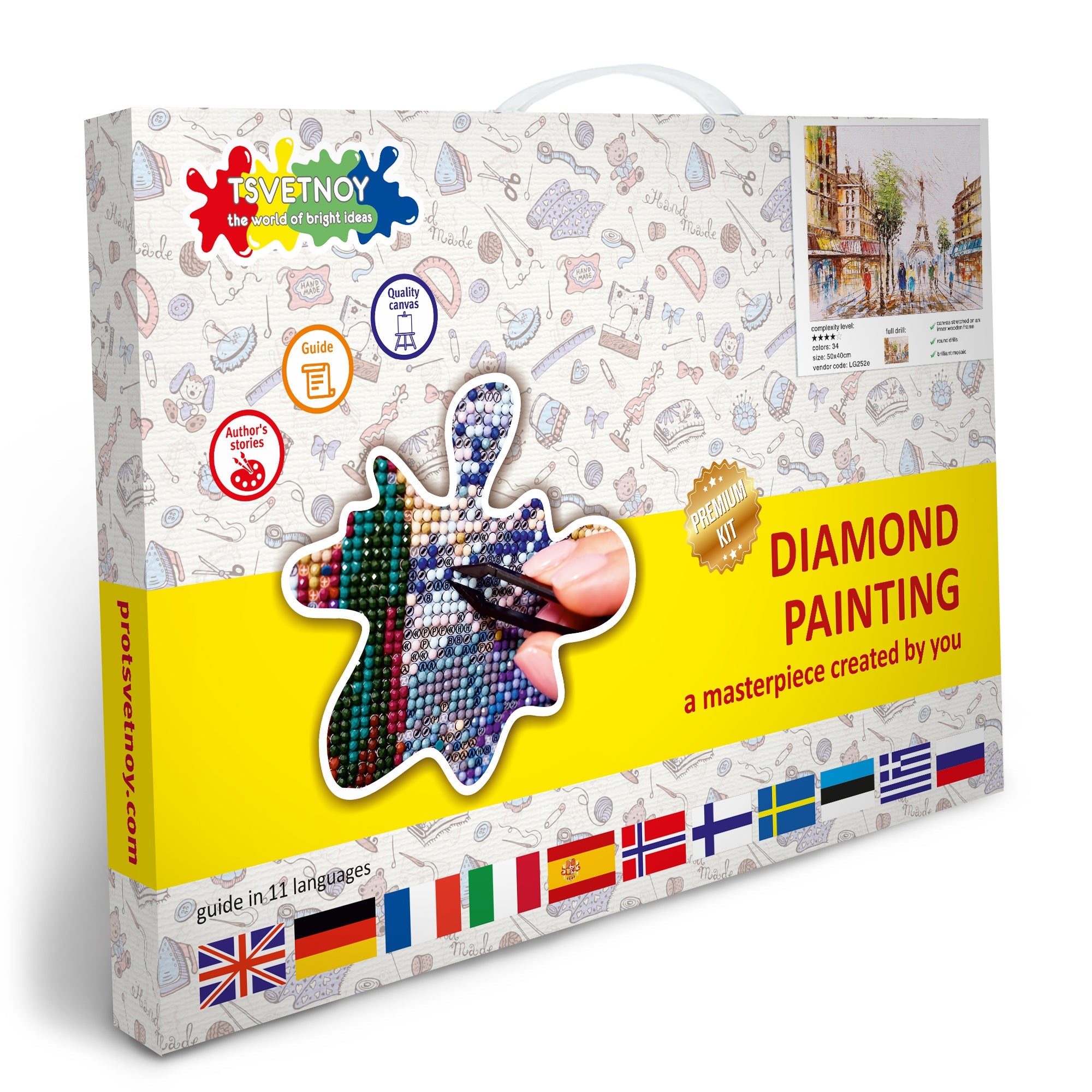 5D Diamond Painting 40x50 cm | Impression of Paris (LG252e) – Diamond painting | Varvikas.Shop