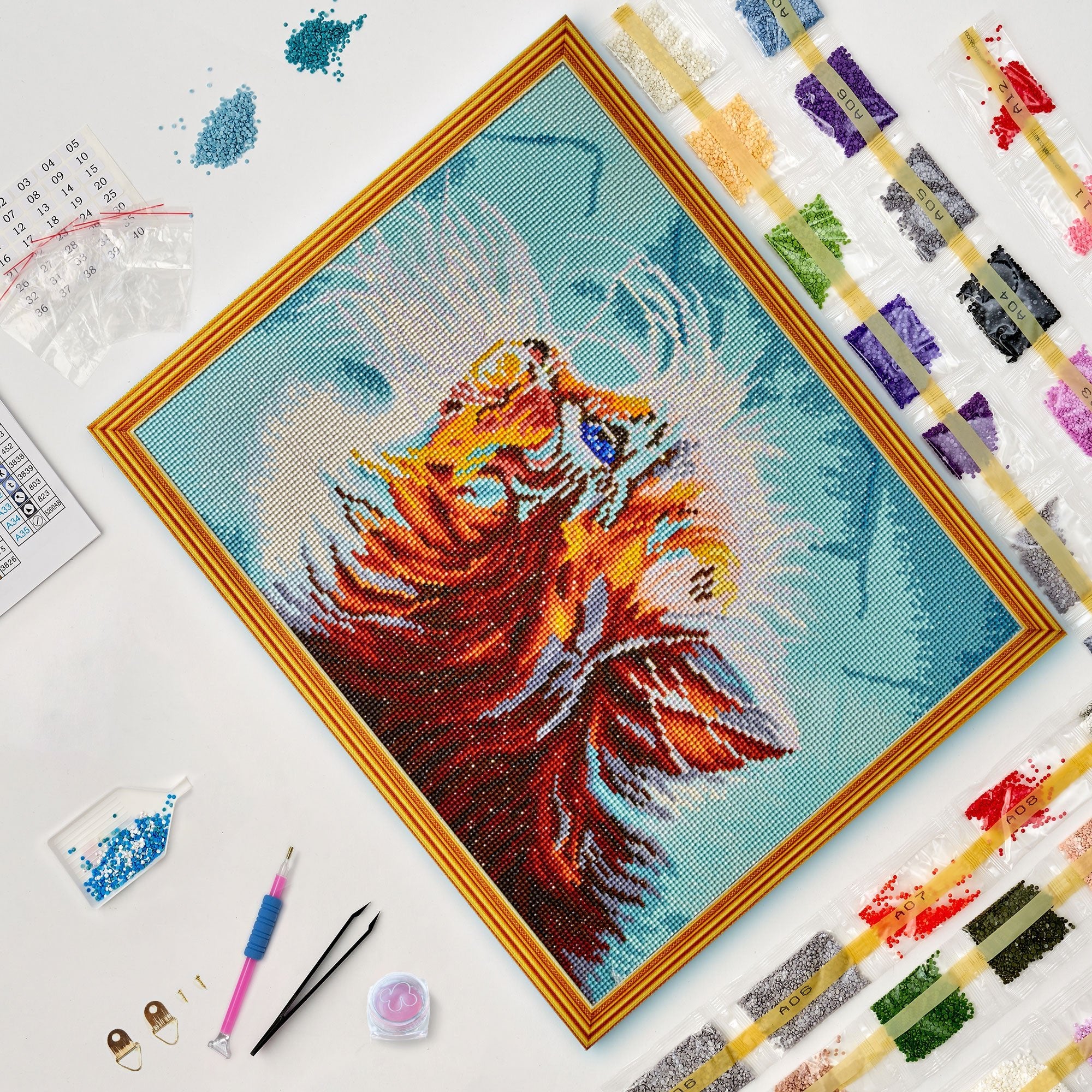 5D Diamond Painting 40x50 cm | Kitten in a Dream (LG010e) – Diamond painting | Varvikas.Shop