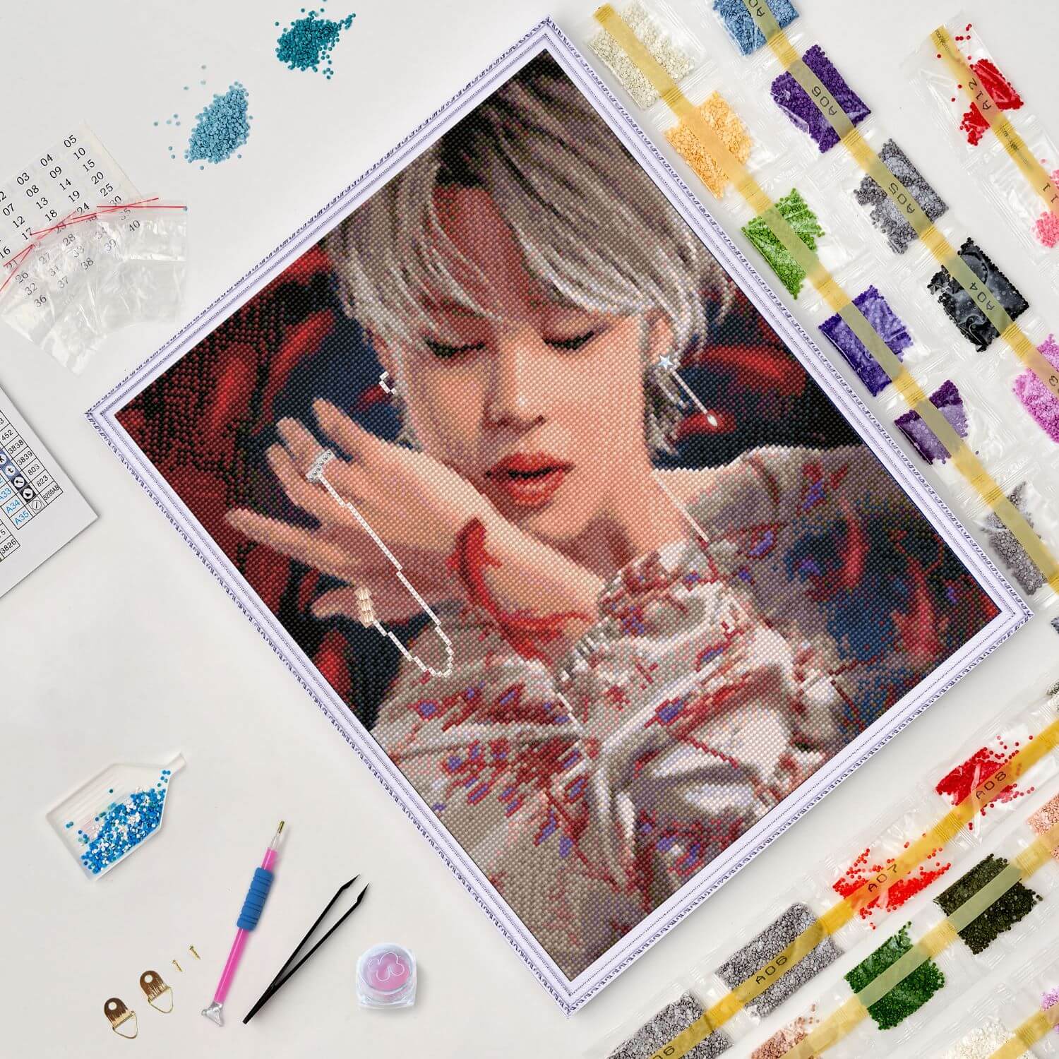 5D Diamond Painting 40x50 cm | Korean idol (LG339e) – Diamond painting | Varvikas.Shop