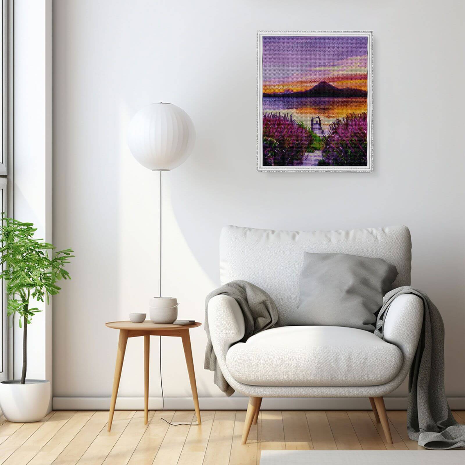 5D Diamond Painting 40x50 cm | Lilac Sunset (LG293e) – Diamond painting | Varvikas.Shop