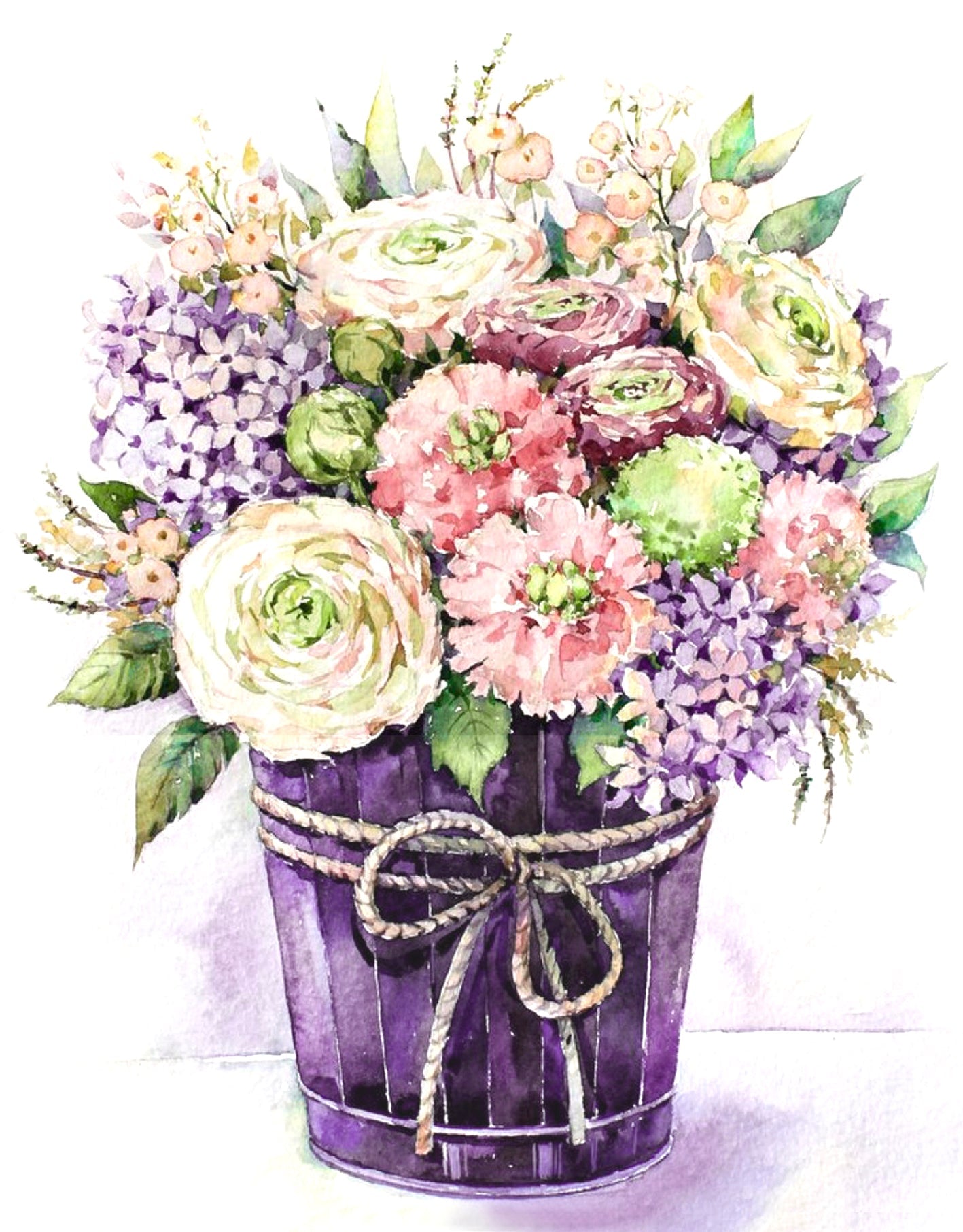 5D Diamond Painting 40x50 cm | Lilac tenderness (LG028e) – Diamond painting | Varvikas.Shop