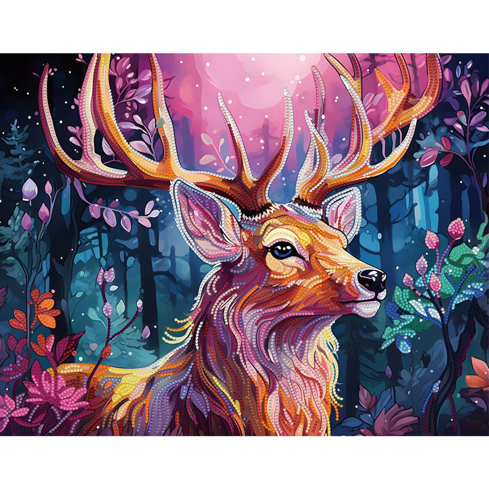 5D Diamond Painting 40x50 cm | Magic deer (LGPS005e) – Diamond painting | Varvikas.Shop