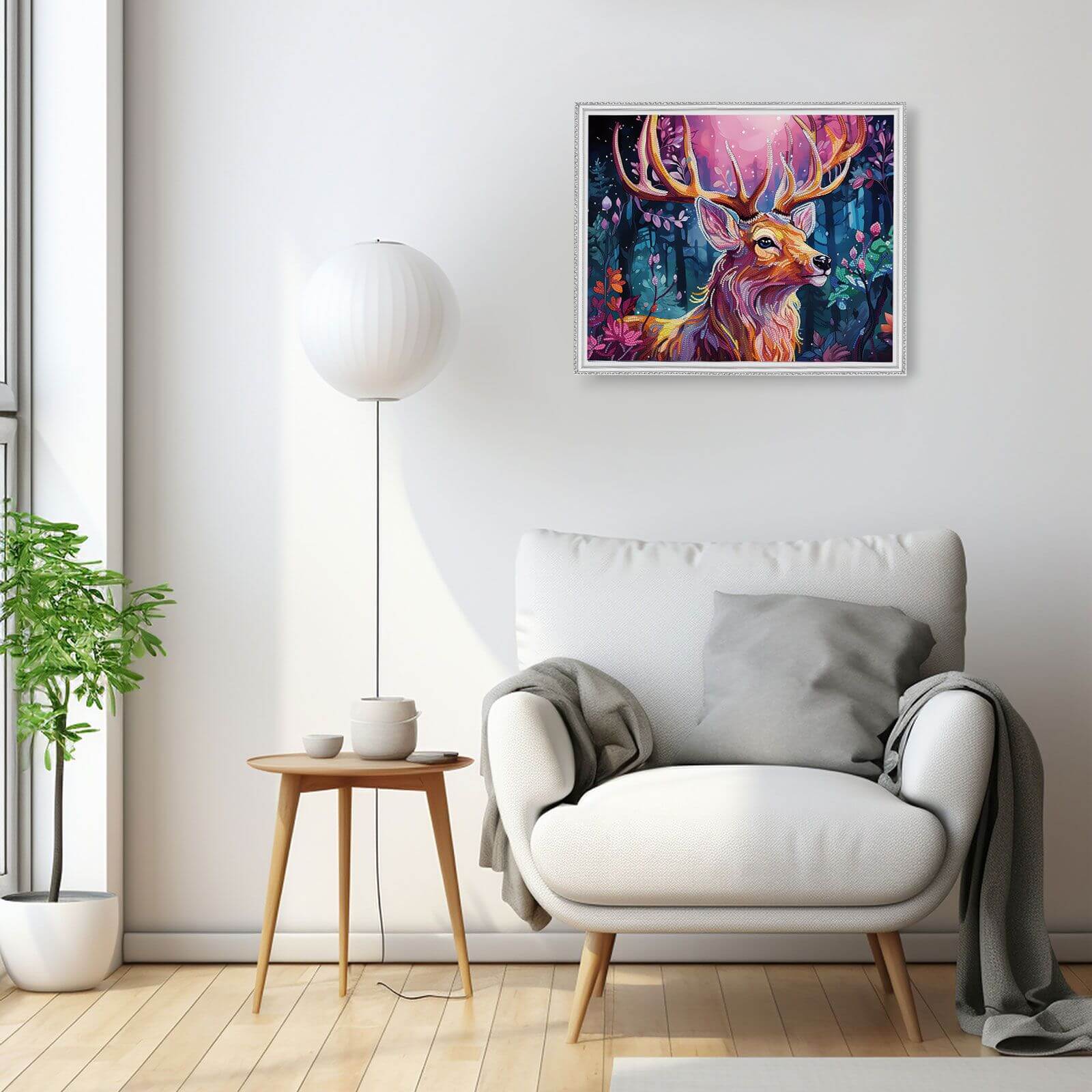 5D Diamond Painting 40x50 cm | Magic deer (LGPS005e) – Diamond painting | Varvikas.Shop