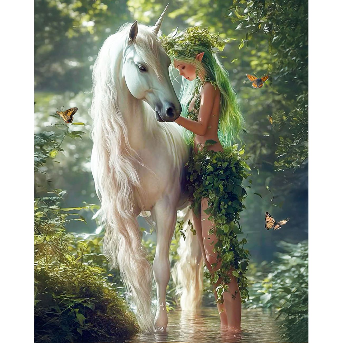 5D Diamond Painting 40x50 cm | Mystic Alliance (LG372e) – Diamond painting | Varvikas.Shop