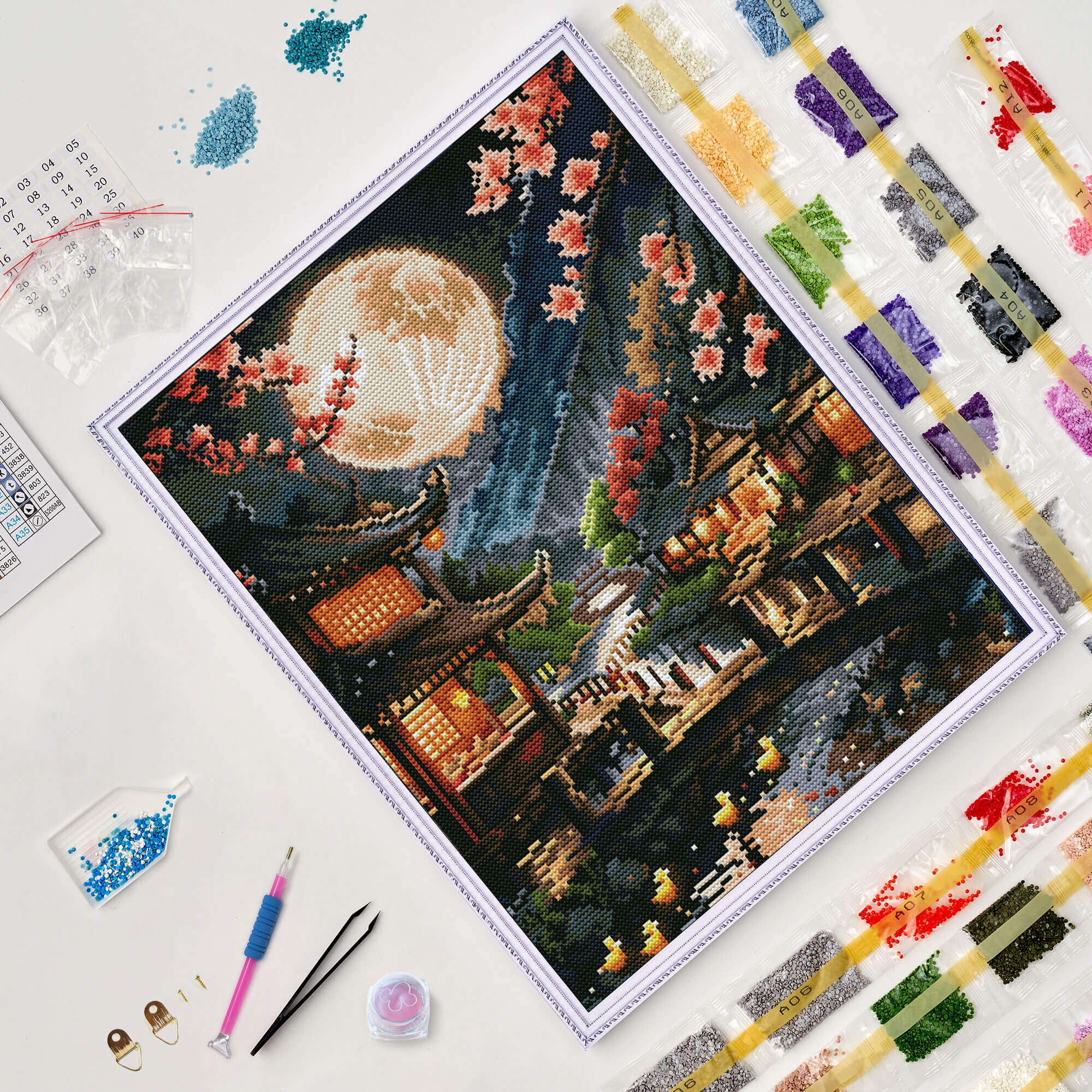 5D Diamond Painting 40x50 cm | Oriental valley (LG345e) – Diamond painting | Varvikas.Shop