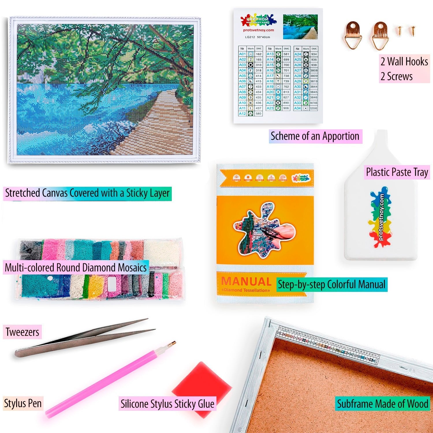 5D Diamond Painting 40x50 cm | Picturesque Bridge (LG212e) – Diamond painting | Varvikas.Shop