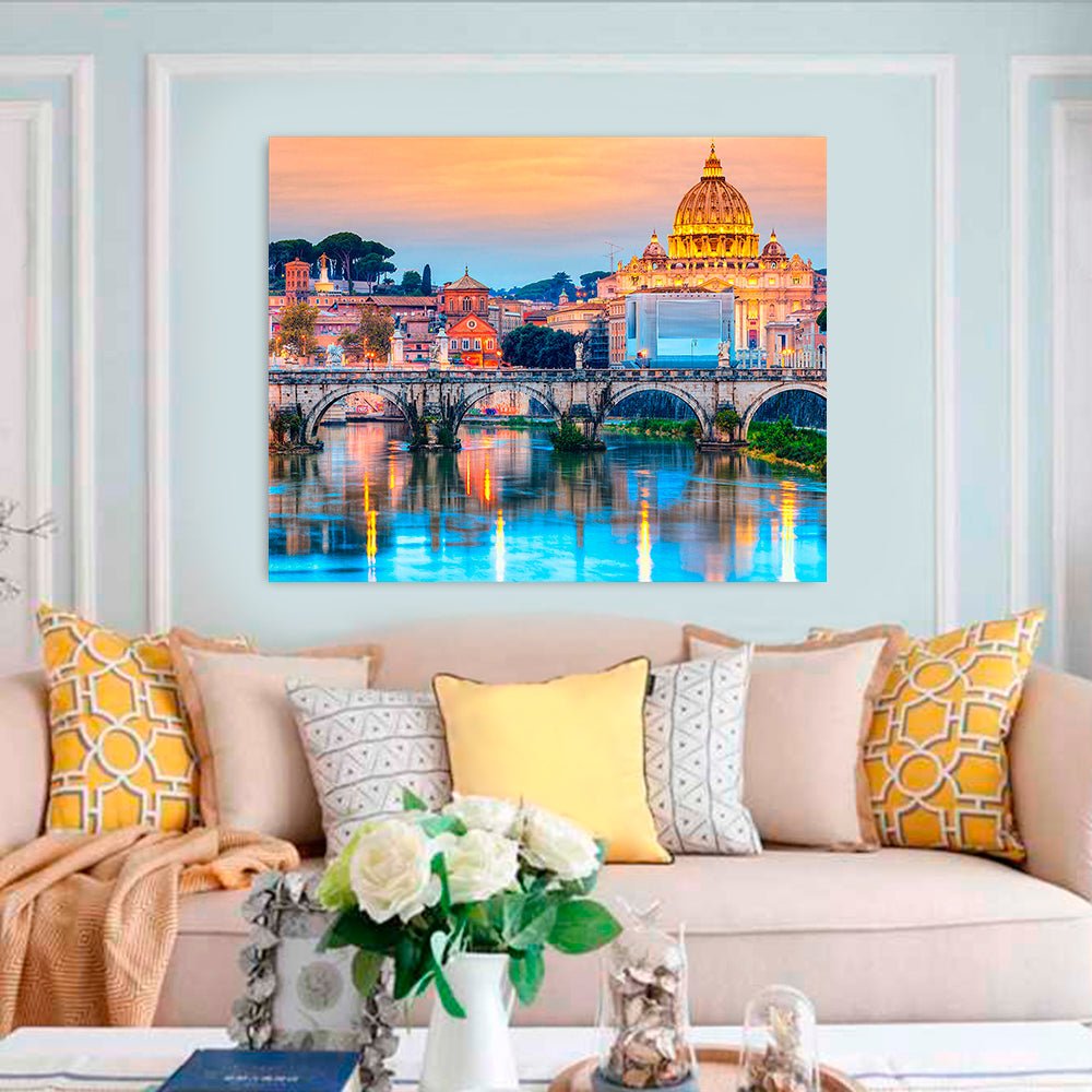 5D Diamond Painting 40x50 cm | Ponte Sant' Angelo (LG193e) – Diamond painting | Varvikas.Shop