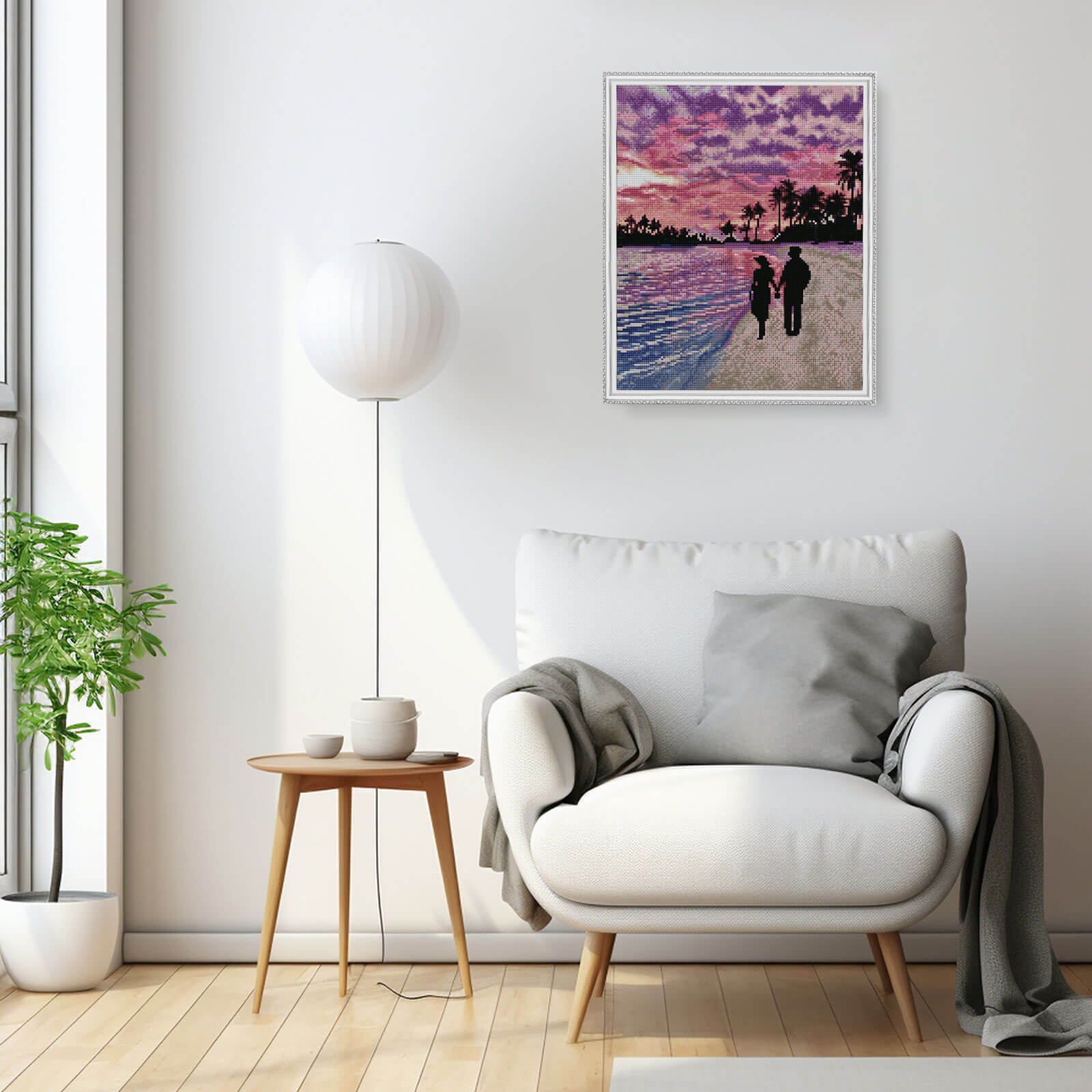 5D Diamond Painting 40x50 cm | Romantic walk (LG346e) – Diamond painting | Varvikas.Shop