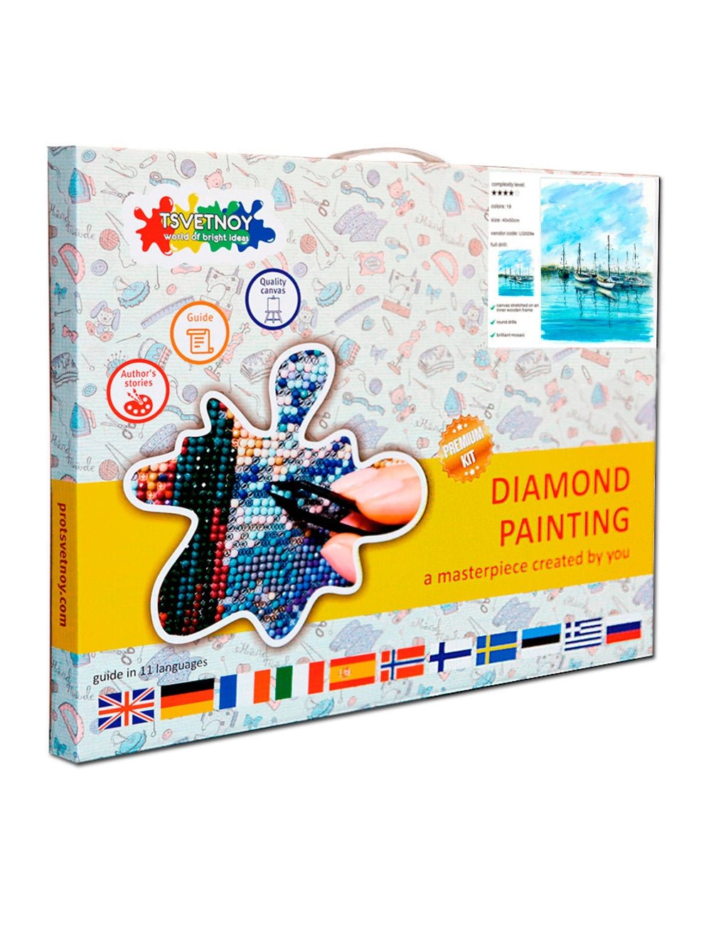 5D Diamond Painting 40x50 cm | Seascape (LG045e) – Diamond painting | Varvikas.Shop
