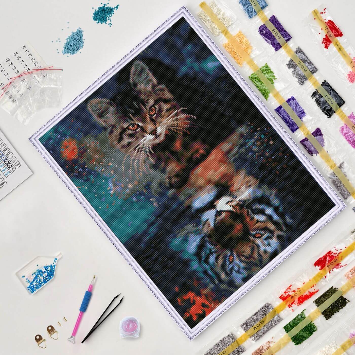 5D Diamond Painting 40x50 cm | Self - Reflection (LG329e) – Diamond painting | Varvikas.Shop