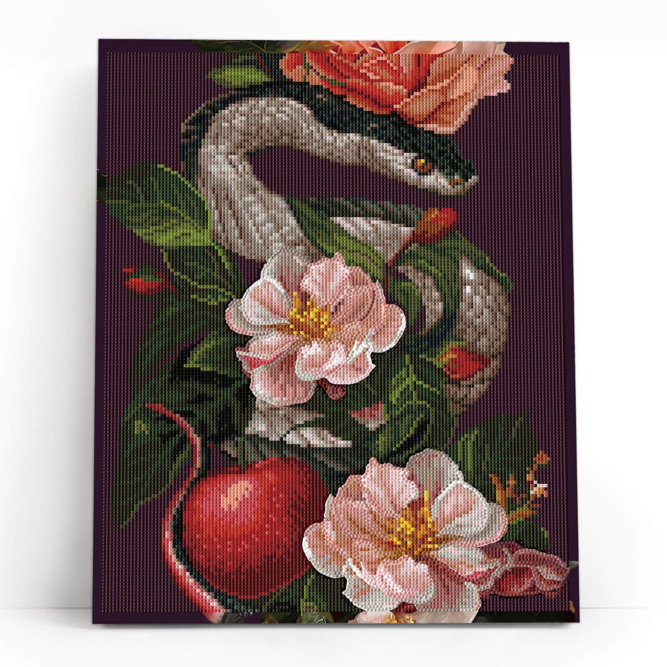 5D Diamond Painting 40x50 cm | Serpent in Bloom (LG357e) – Diamond painting | Varvikas.Shop