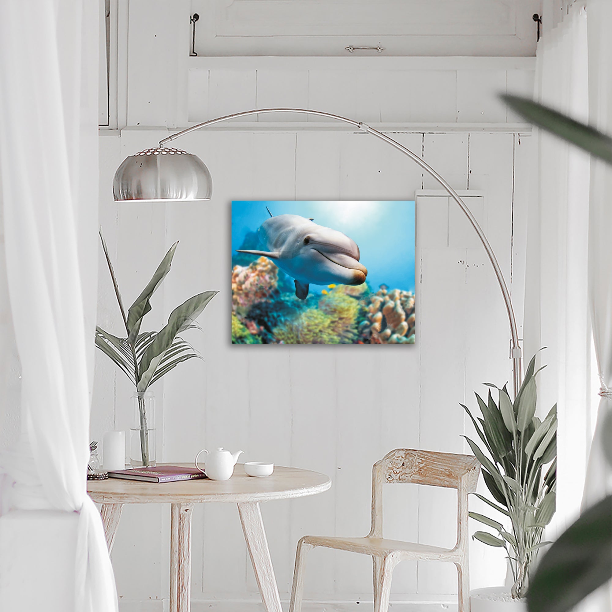 5D Diamond Painting 40x50 cm | Smiling Dolphin (LG222e) – Diamond painting | Varvikas.Shop