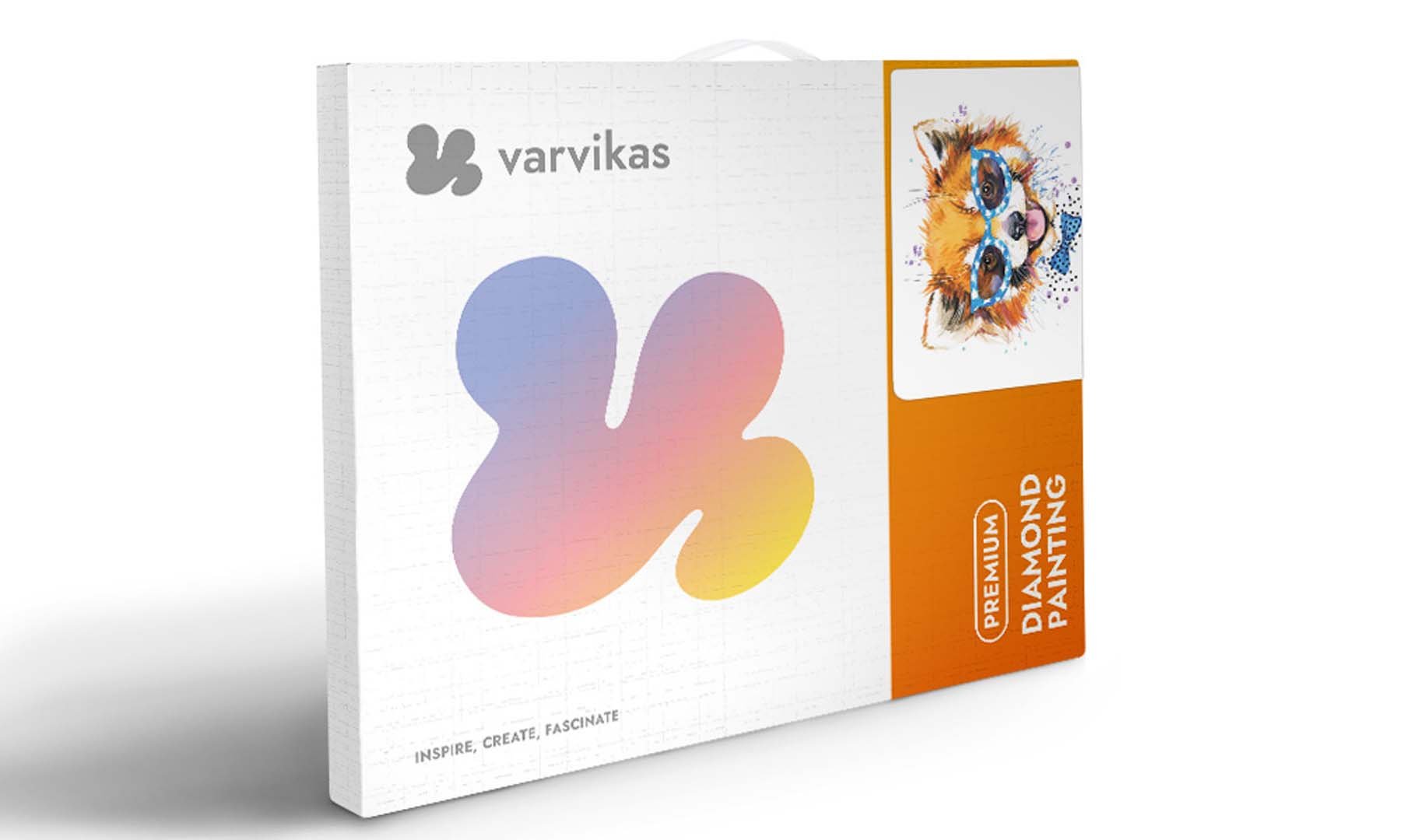 5D Diamond Painting 40x50 cm | Stylish Red Panda (LG190e) – Diamond painting | Varvikas.Shop