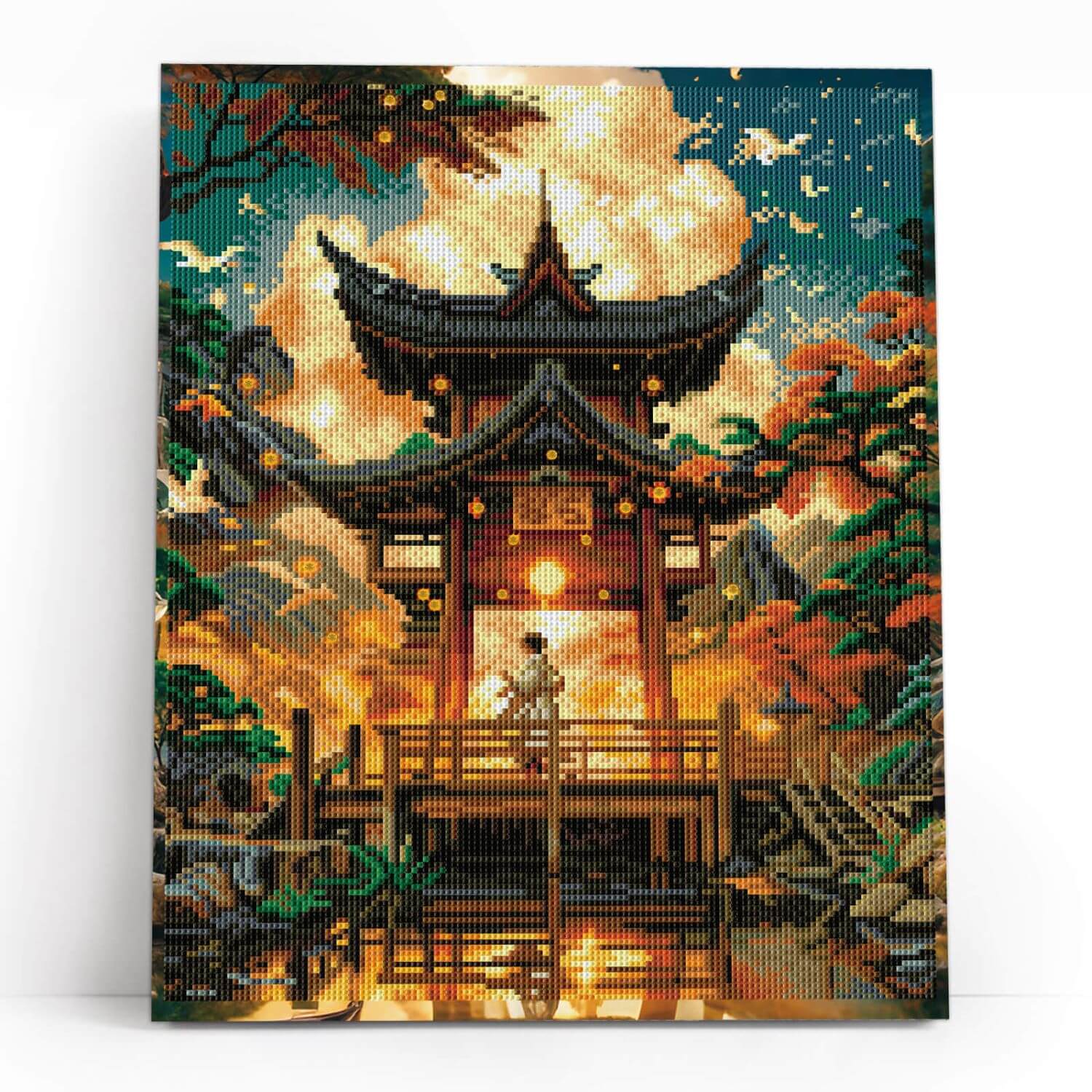 5D Diamond Painting 40x50 cm | Temple in the Mountains (LG361e) – Diamond painting | Varvikas.Shop