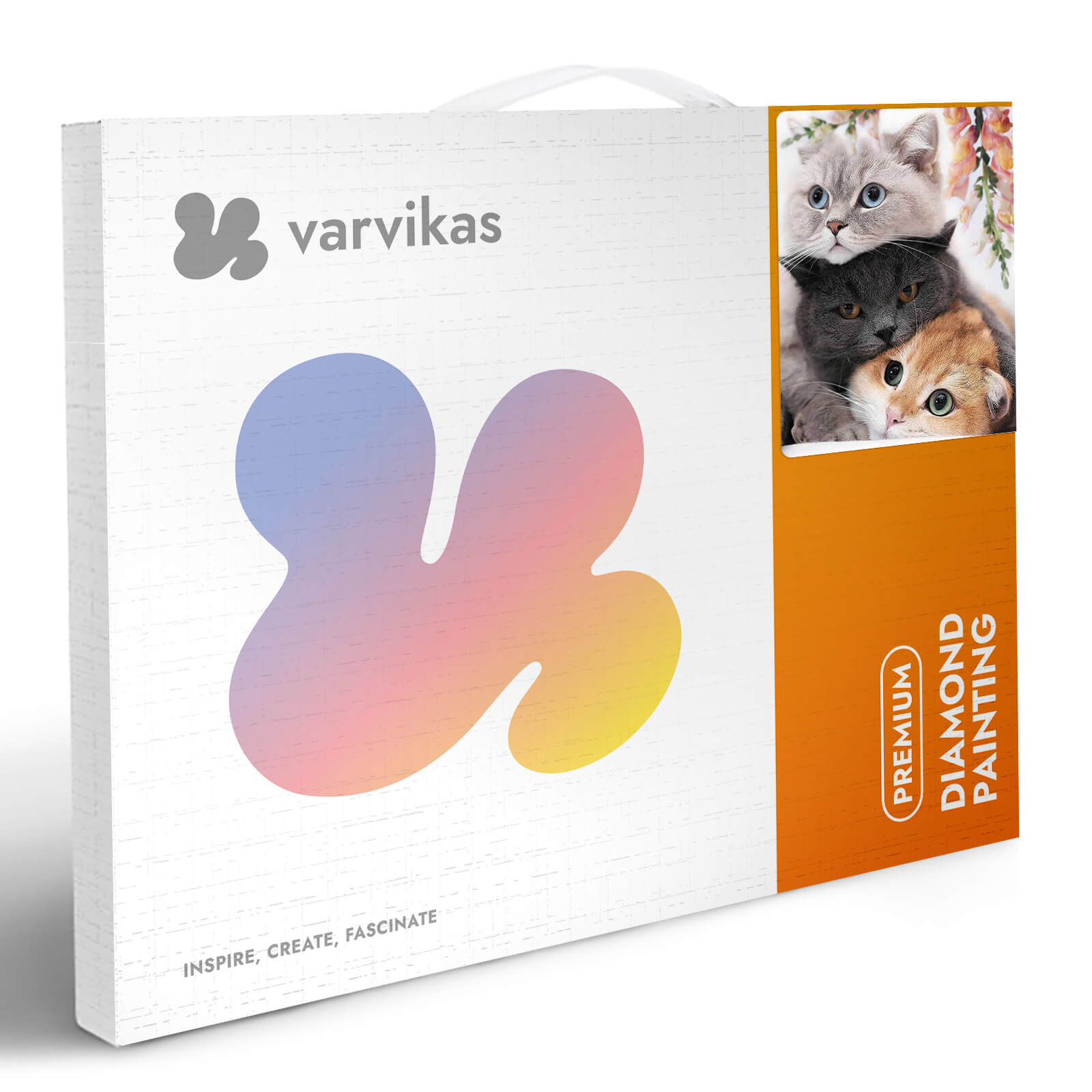 5D Diamond Painting 40x50 cm | Three Kittens (LG299e) – Diamond painting | Varvikas.Shop