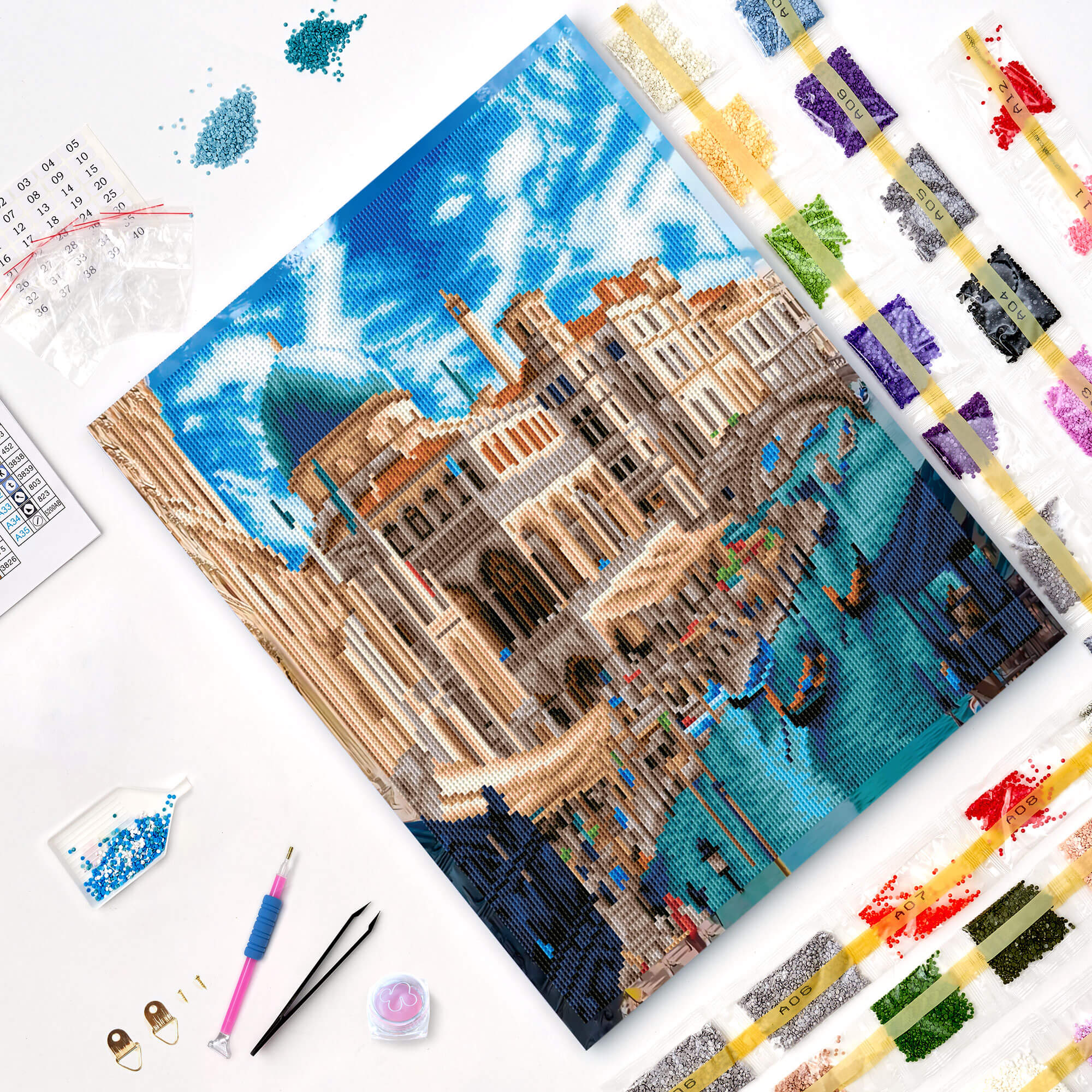 5D Diamond Painting 40x50 cm | Timeless Venice (LG378e) – Diamond painting | Varvikas.Shop