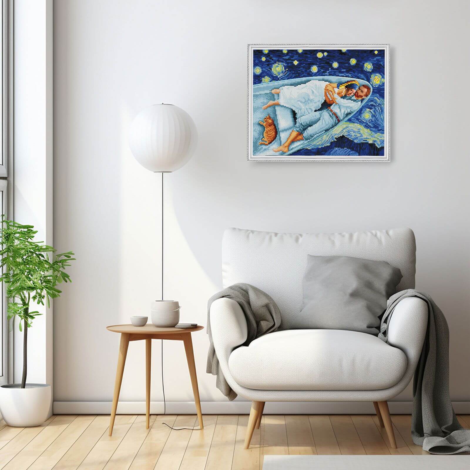 5D Diamond Painting 40x50 cm | Under the starry sky (LG344e) – Diamond painting | Varvikas.Shop