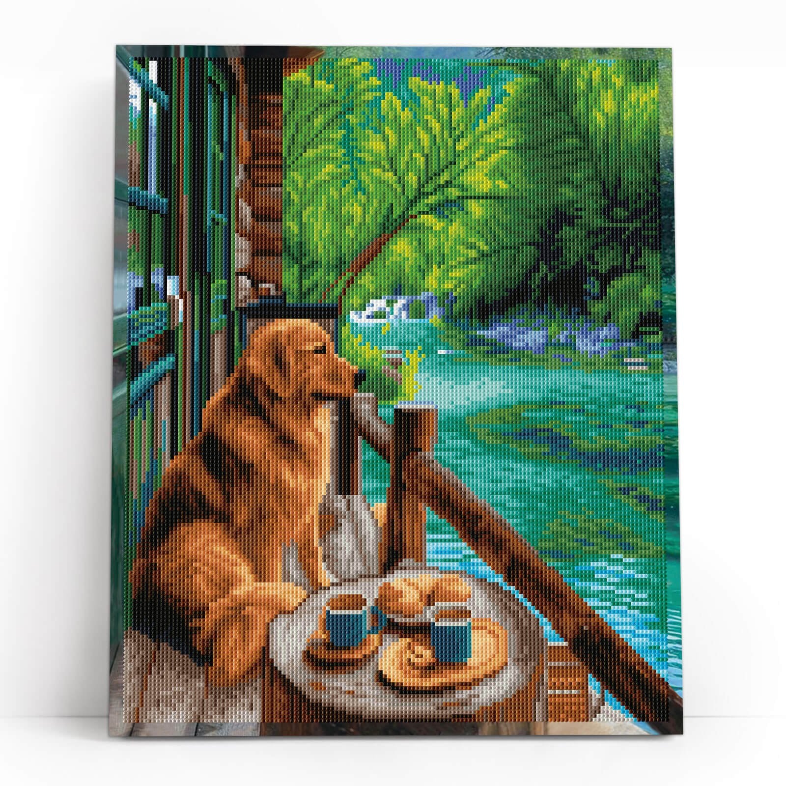 5D Diamond Painting 40x50 cm | Waiting at the Pier (LG379e) – Diamond painting | Varvikas.Shop