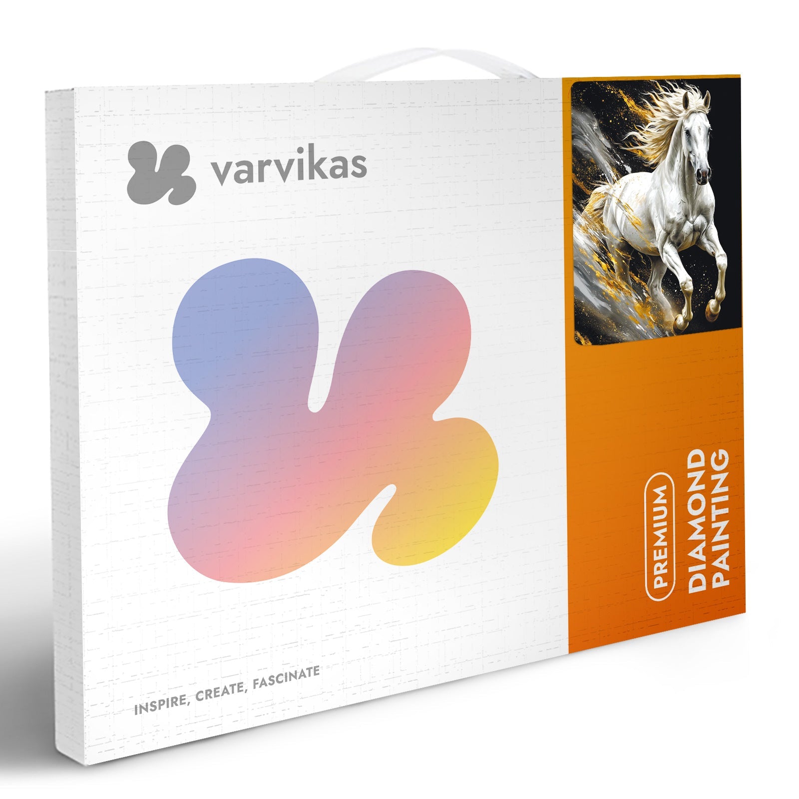5D Diamond Painting 40x50 cm | White Steed (LG383e) – Diamond painting | Varvikas.Shop