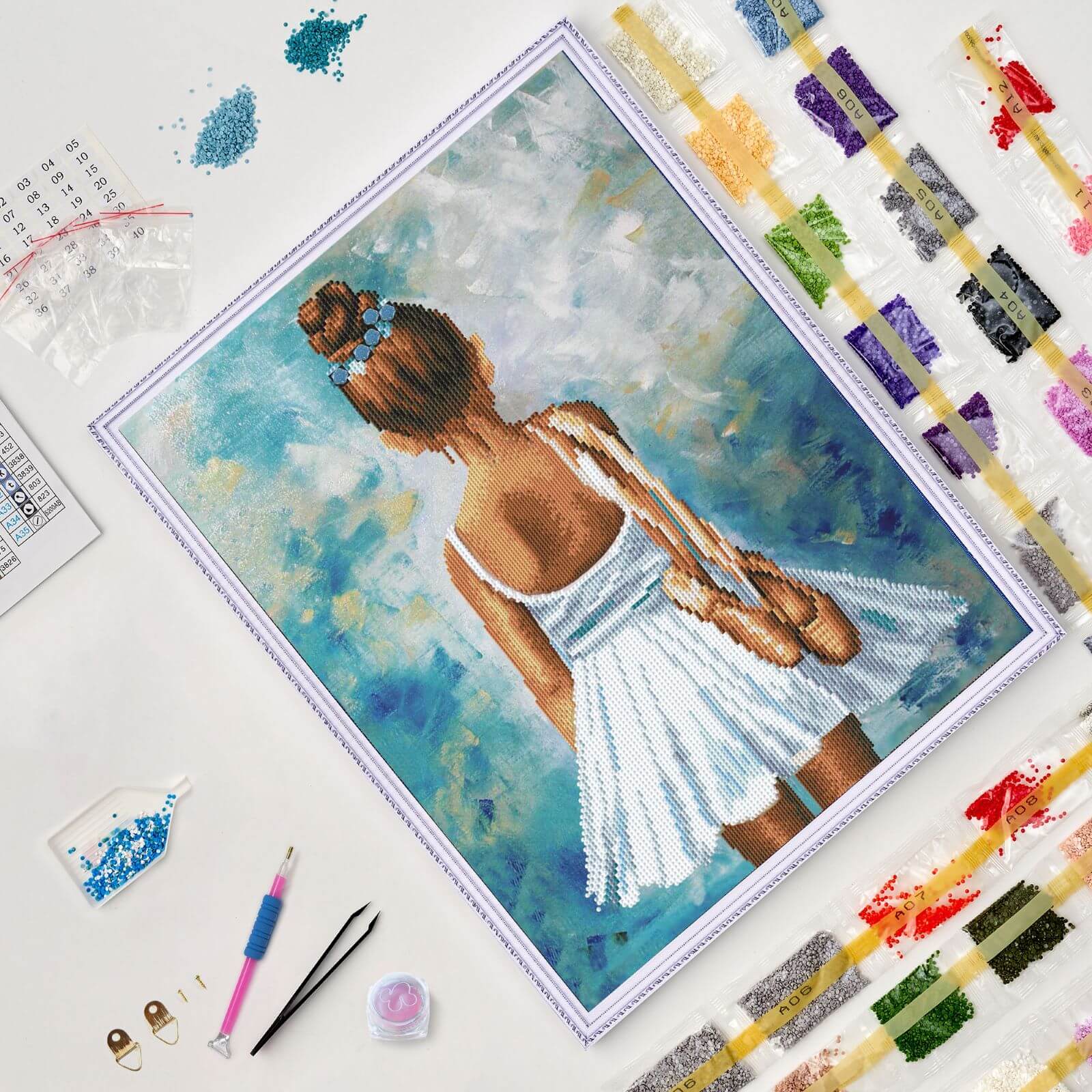 5D Diamond Painting 40x50 cm | Young ballerina (LGPS010e) – Diamond painting | Varvikas.Shop