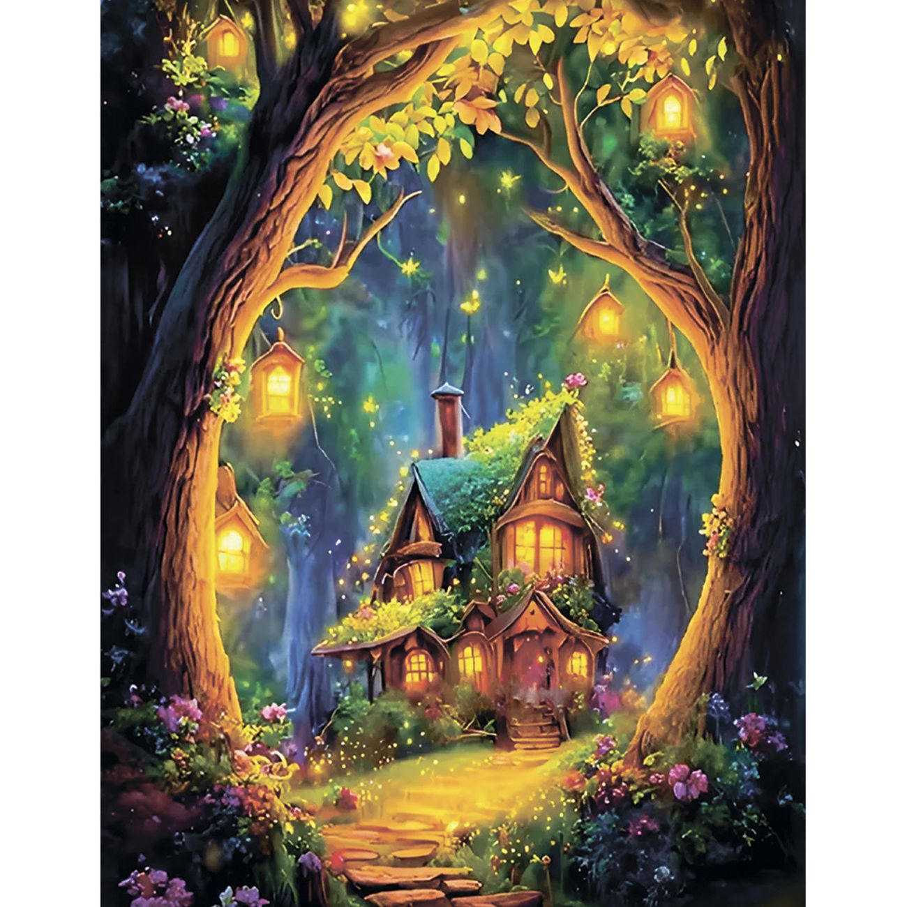 5D Diamond Painting 50x65 cm | Dreamland Cottage (LMC292e) – Diamond painting | Varvikas.Shop