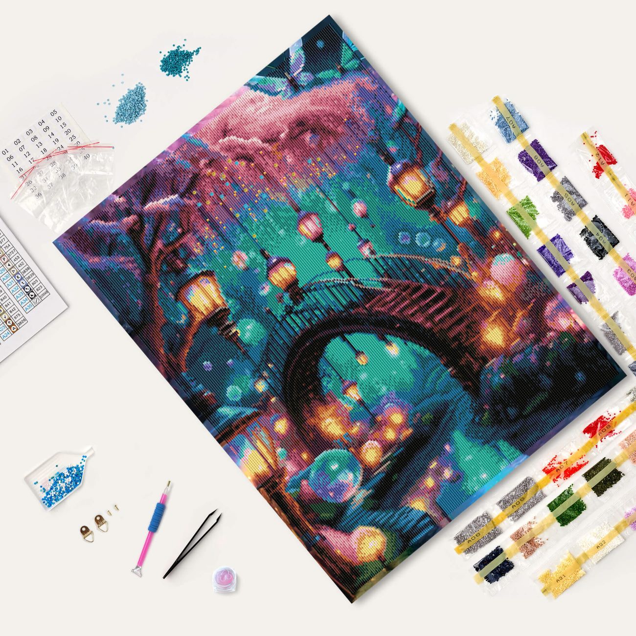 5D Diamond Painting 50x65 cm | Enchanted Street (LMC293e) – Diamond painting | Varvikas.Shop