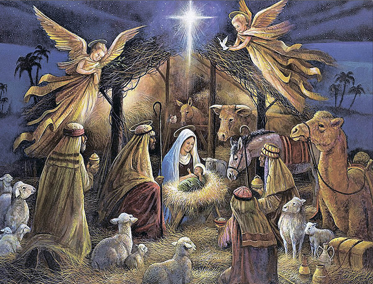 5D Diamond Painting 50x65 cm | Nativity Scene (LMC022e) – Diamond painting | Varvikas.Shop