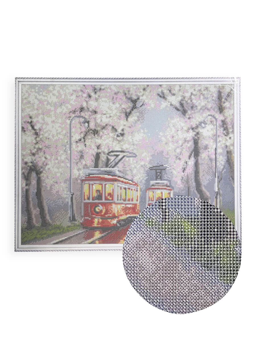 5D Diamond Painting 50x65 cm | Spring Trams (LMC291e) – Diamond painting | Varvikas.Shop