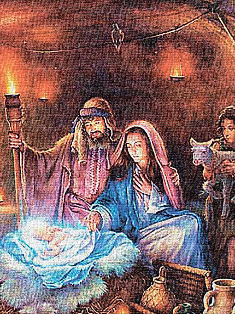 5D Diamond Painting 50x65 cm | The Birth of Jesus Christ (LMC024e) – Diamond painting | Varvikas.Shop