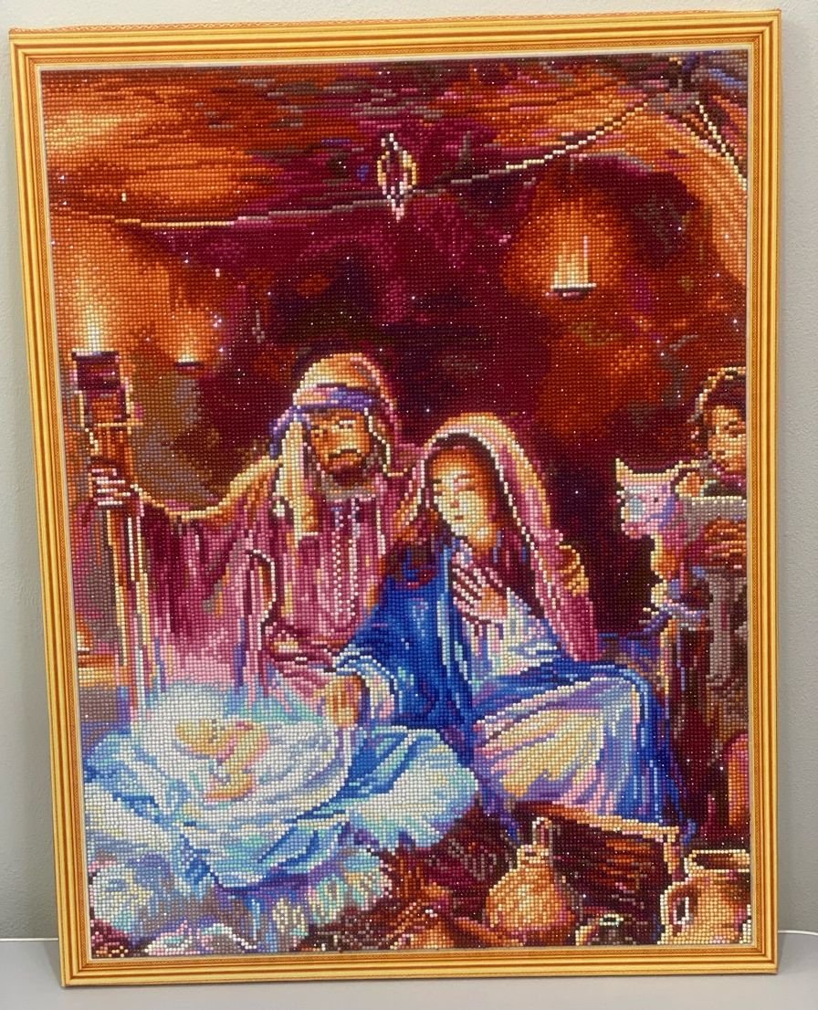 5D Diamond Painting 50x65 cm | The Birth of Jesus Christ (LMC024e) – Diamond painting | Varvikas.Shop