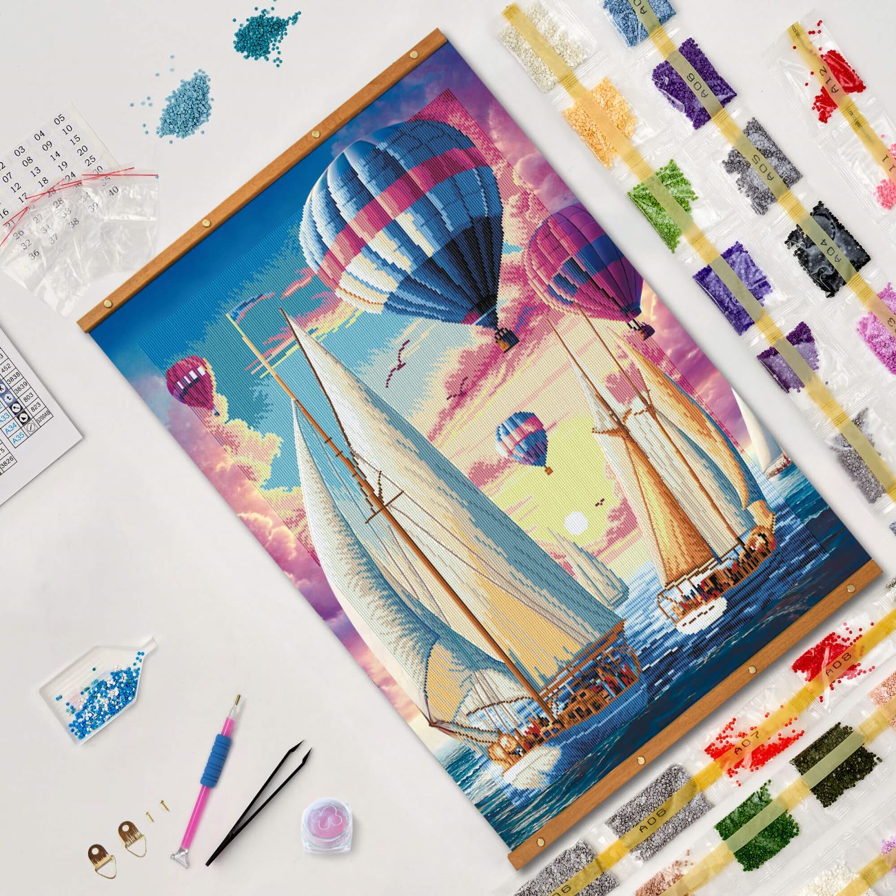 5D Diamond Painting 60x90 cm | Dawn Voyagers (LZH003e) – Diamond painting | Varvikas.Shop